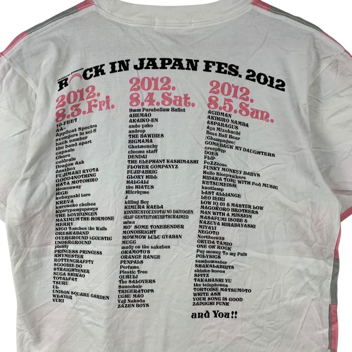 Vintage ROCK IN JAPAN FESTIVAL 2012 Rockin On Nova Checks Tee Shirt Size M / US 6-8 / IT 42-44 - 6 Thumbnail
