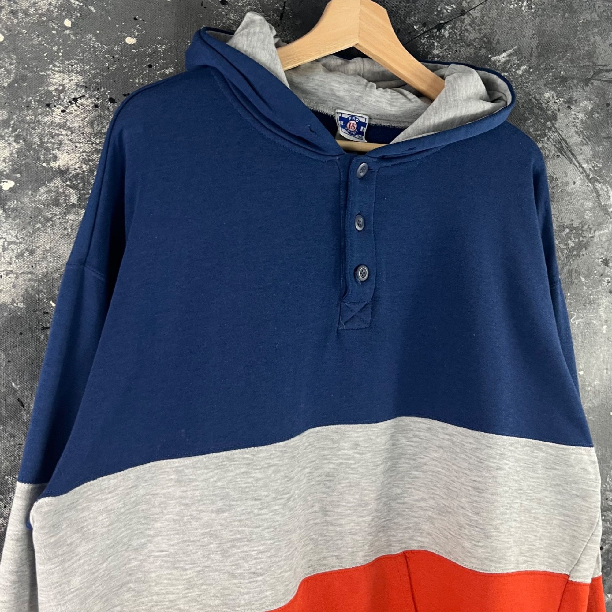 Vintage Vintage 90’s Stripe hoodie Size US XL / EU 56 / 4 - 2 Thumbnail