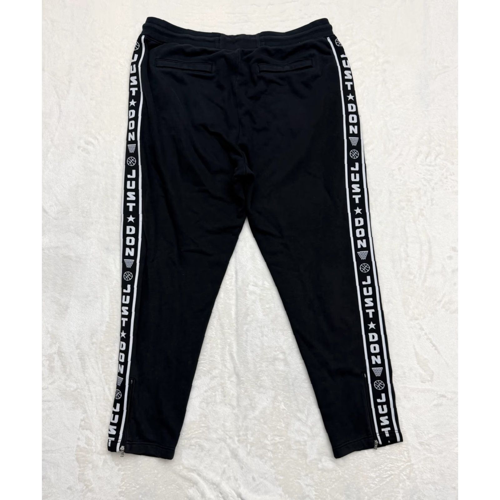 Just Don Just Don All City Sweatpants Jogger Mens XXL Black Track Pants Side Stripe Size US 39 - 6 Thumbnail