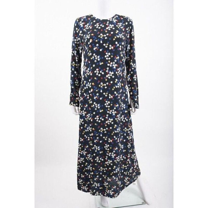 Zara ZARA BLOGGER FAVORITE LONG PRINT DRESS BLACK Size L / US 10 / IT 46 - 14 Thumbnail