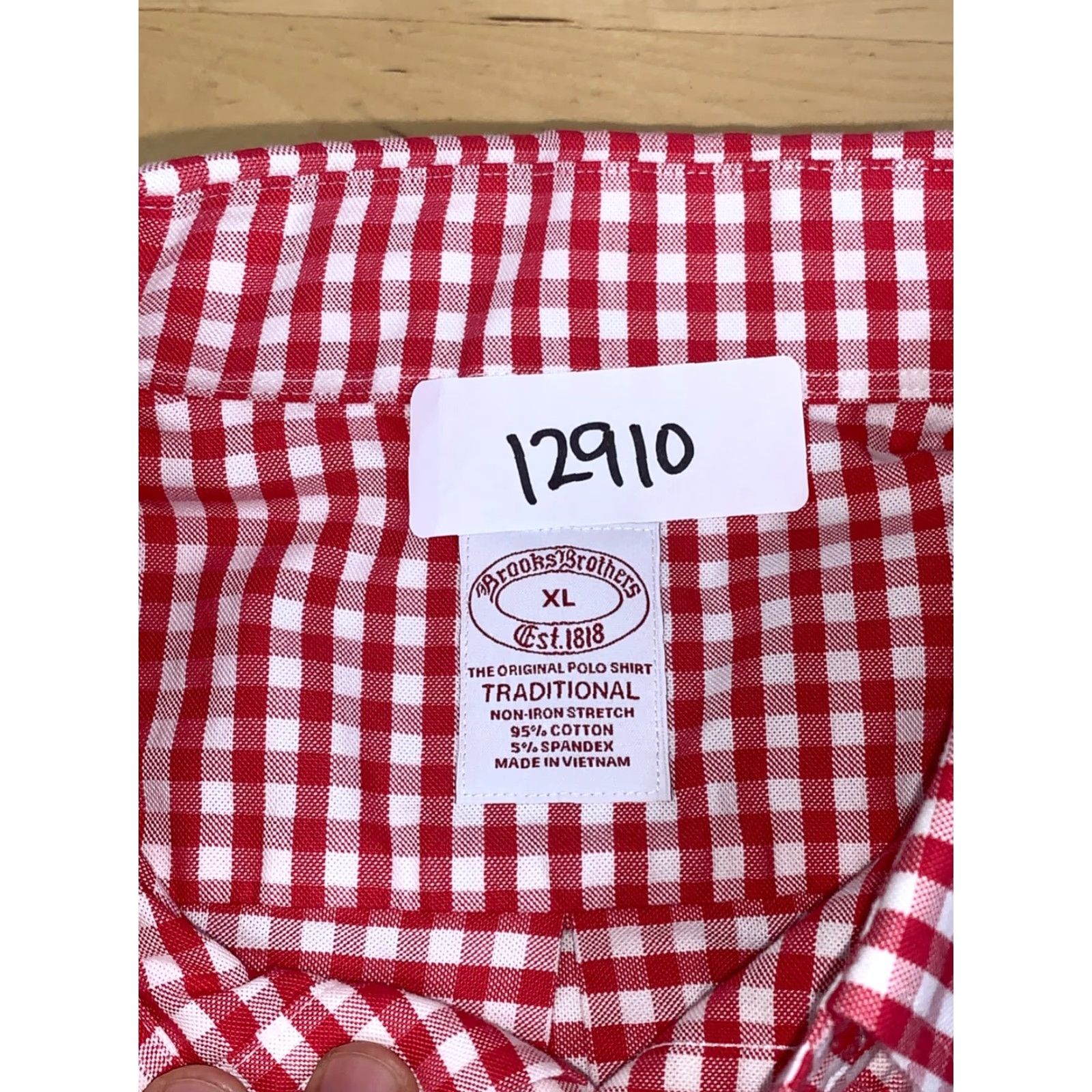 Brooks Brothers Brooks Brothers Dress Shirt Men XL Traditional Fit Red Check Casual Work Shirt Size US XL / EU 56 / 4 - 2 Thumbnail