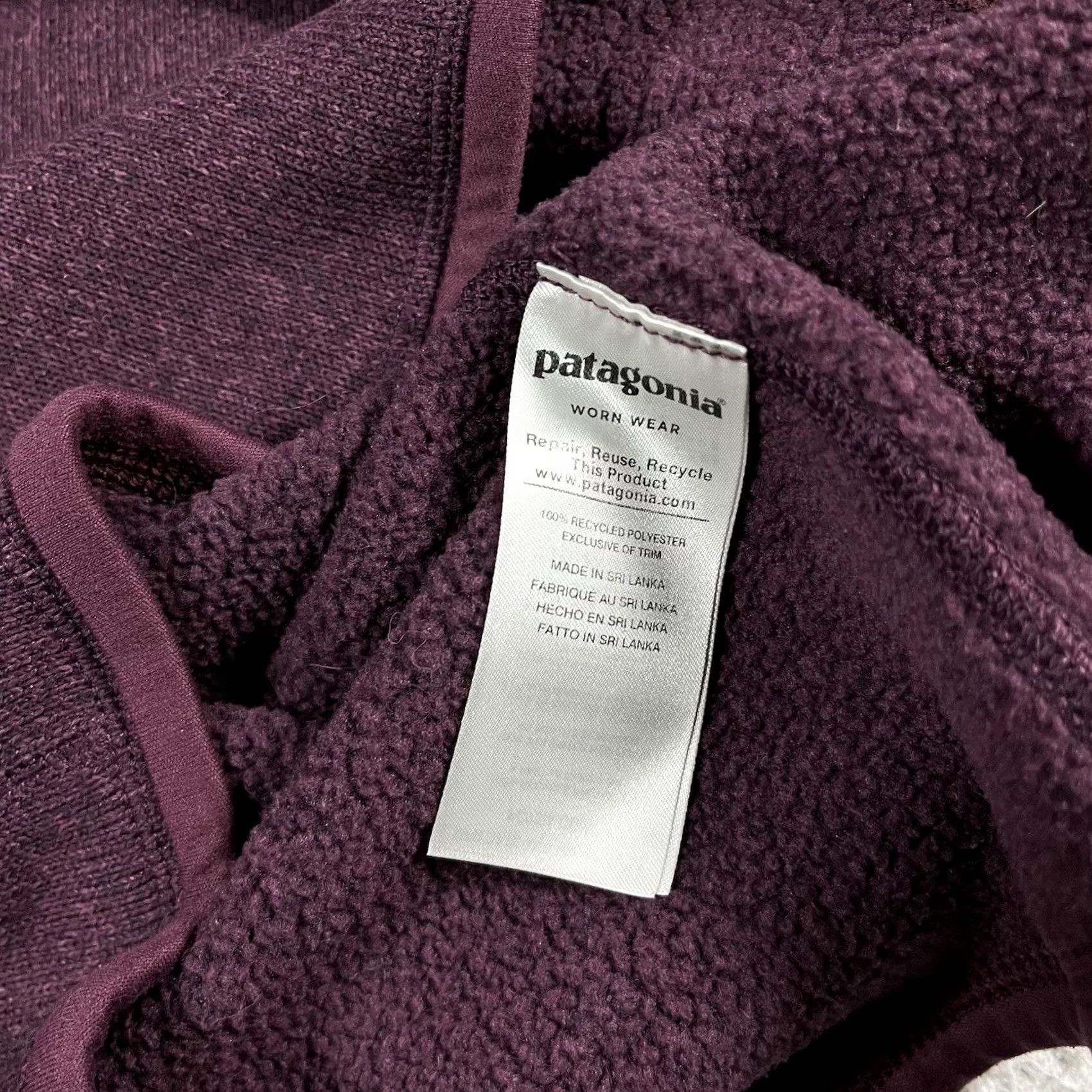 Patagonia Patagonia Jacket Womens L 1/4 Zip Fleece Pullover Outdoor Burgundy Red Outdoor Hiking Jacket Womens L Patagonia Size L / US 10 / IT 46 - 3 Thumbnail