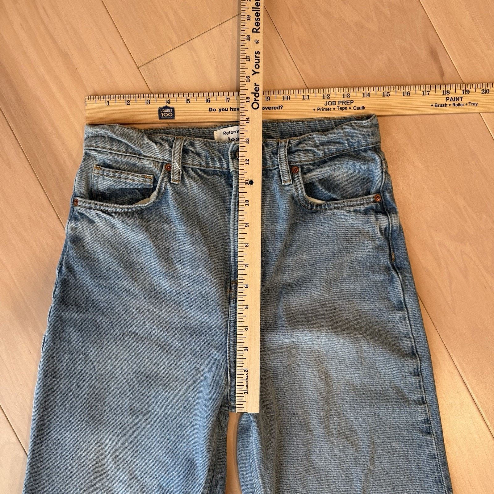 Reformation Reformation Wilder High Rise Wide Leg Cropped Jeans W 28 Size 28" / US 6 / IT 42 - 3 Thumbnail
