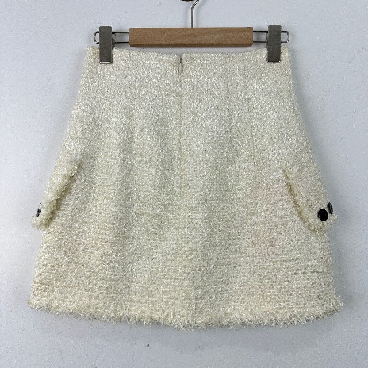 Alexander Wang Alexander Wang elegant ivory tweed skirt Size 25" / US 0 / IT 36 - 2 Thumbnail
