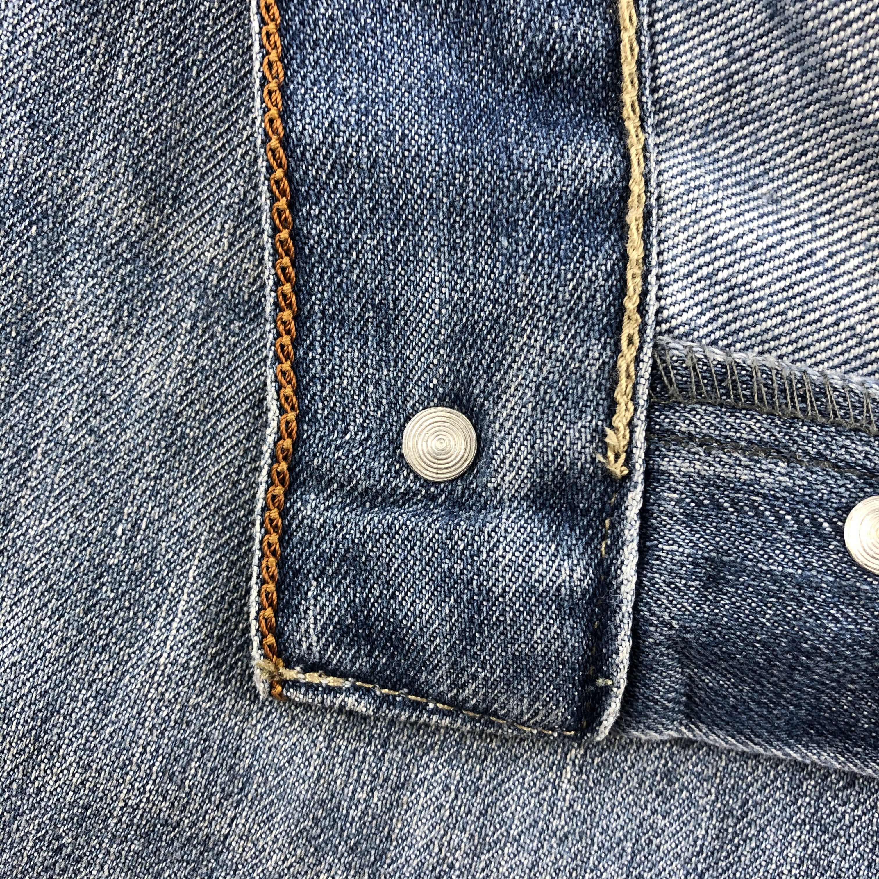 Levi's Vintage Blue Wash Levis 501 Jeans-J1645 Size US 44 / EU 60 - 12 Thumbnail