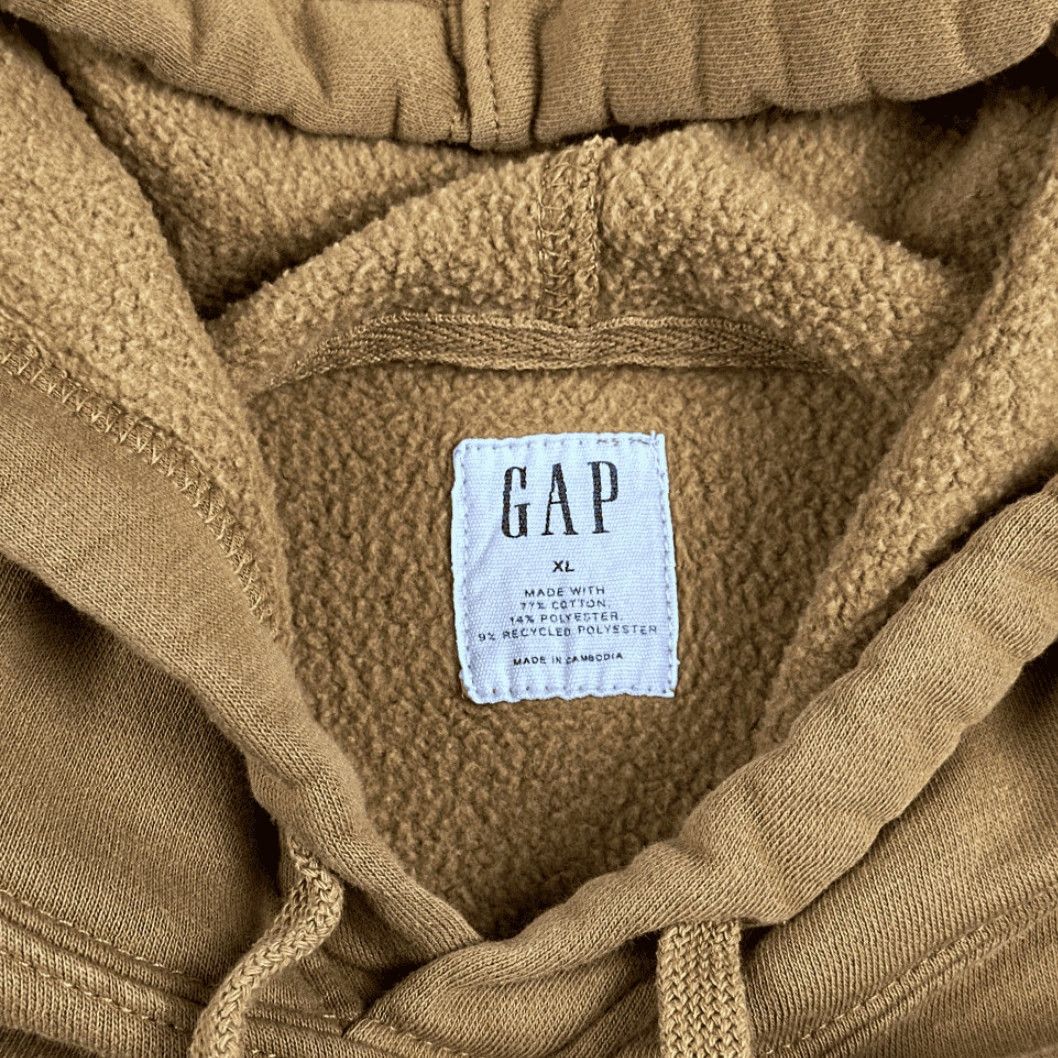 Gap Gap Sweater Adult EXTRA LARGE Brown Stitched Spell Out Hoodie Pullover Camel Mens XL Brown Gap Sweater Hoodie Pullover Size US XL / EU 56 / 4 - 3 Thumbnail