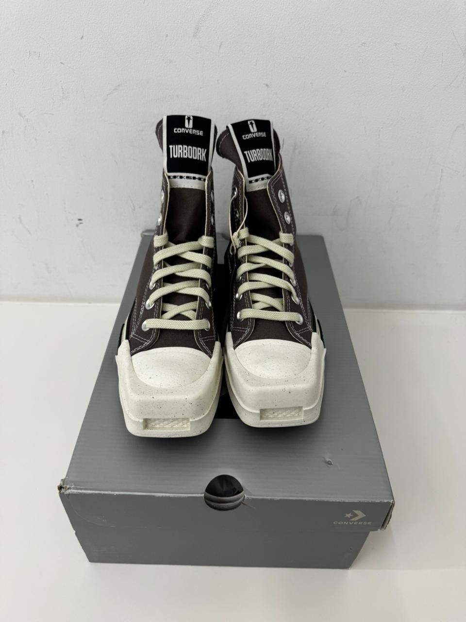 Converse × Rick Owens Drkshdw TURBODRK LACELESS Size US 5 / IT 35 - 2 Thumbnail