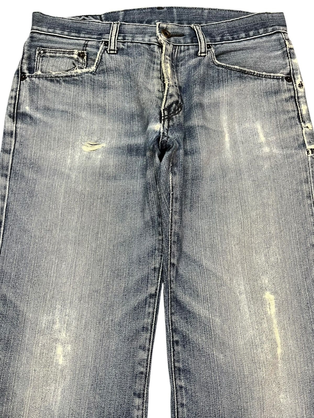 Uniqlo Vintage Uniqlo S-001 Faded Distressed Denim Size US 30 / EU 46 - 2 Thumbnail