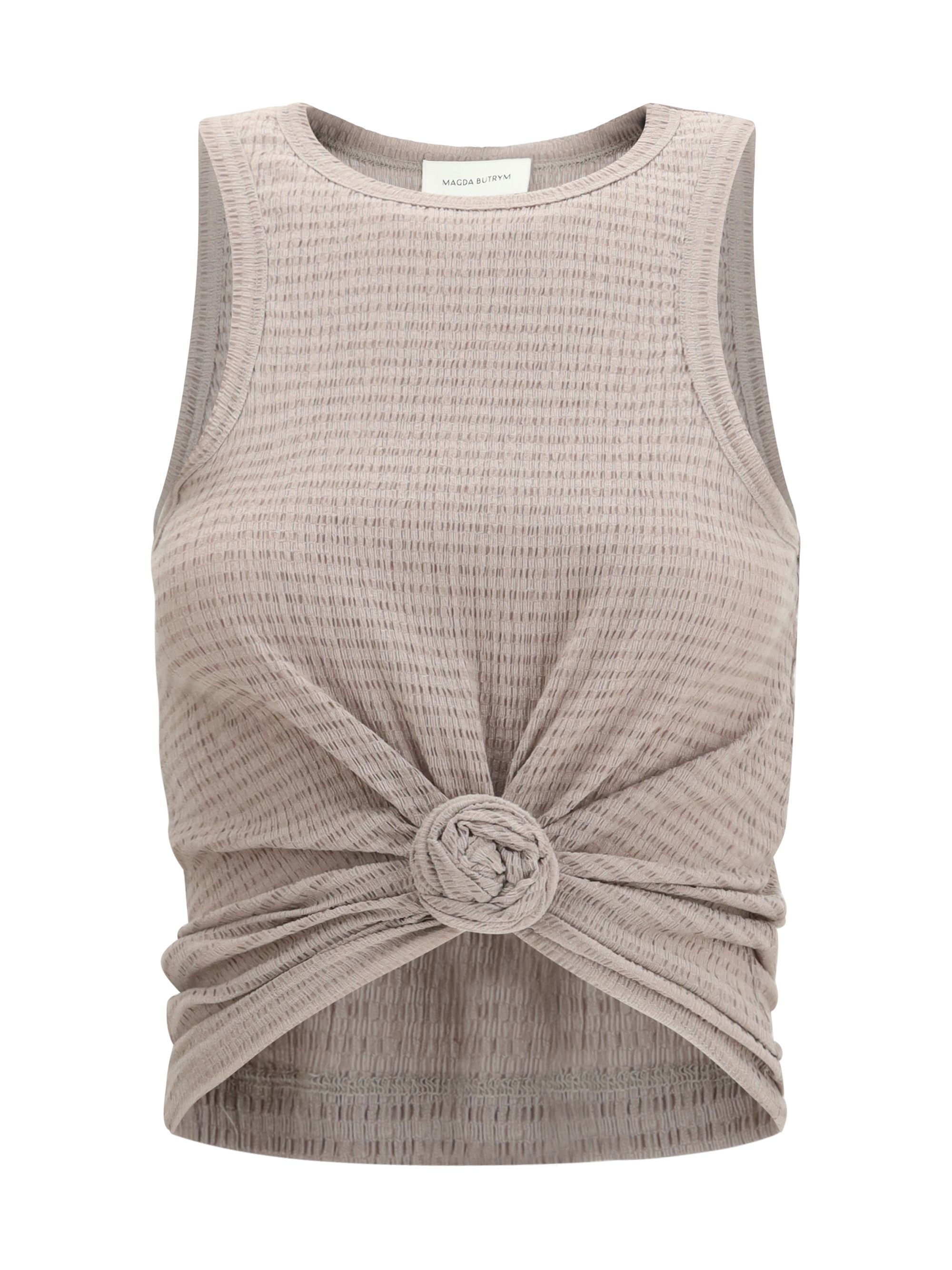 Magda Butrym Crepe knotted tank Top Size S / US 4 / IT 40 - 1 Thumbnail