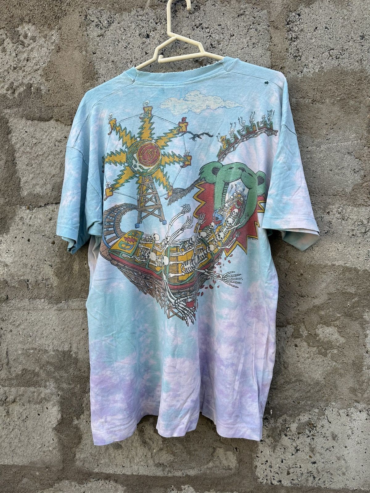 Grateful Dead × Vintage 1993 Vintage The Greatful Dead Roller Coaster T-shirt Size US XL / EU 56 / 4 - 10 Thumbnail
