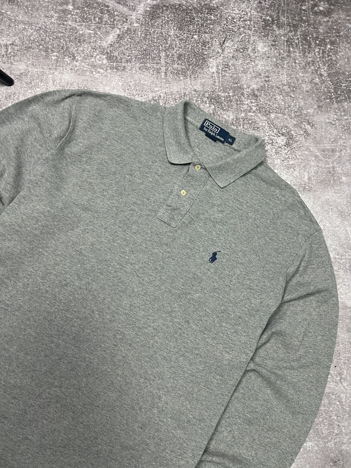 Polo Ralph Lauren Vintage Polo Ralph Lauren Rugby Shirt Gray Longsleeve Size US XL / EU 56 / 4 - 2 Thumbnail