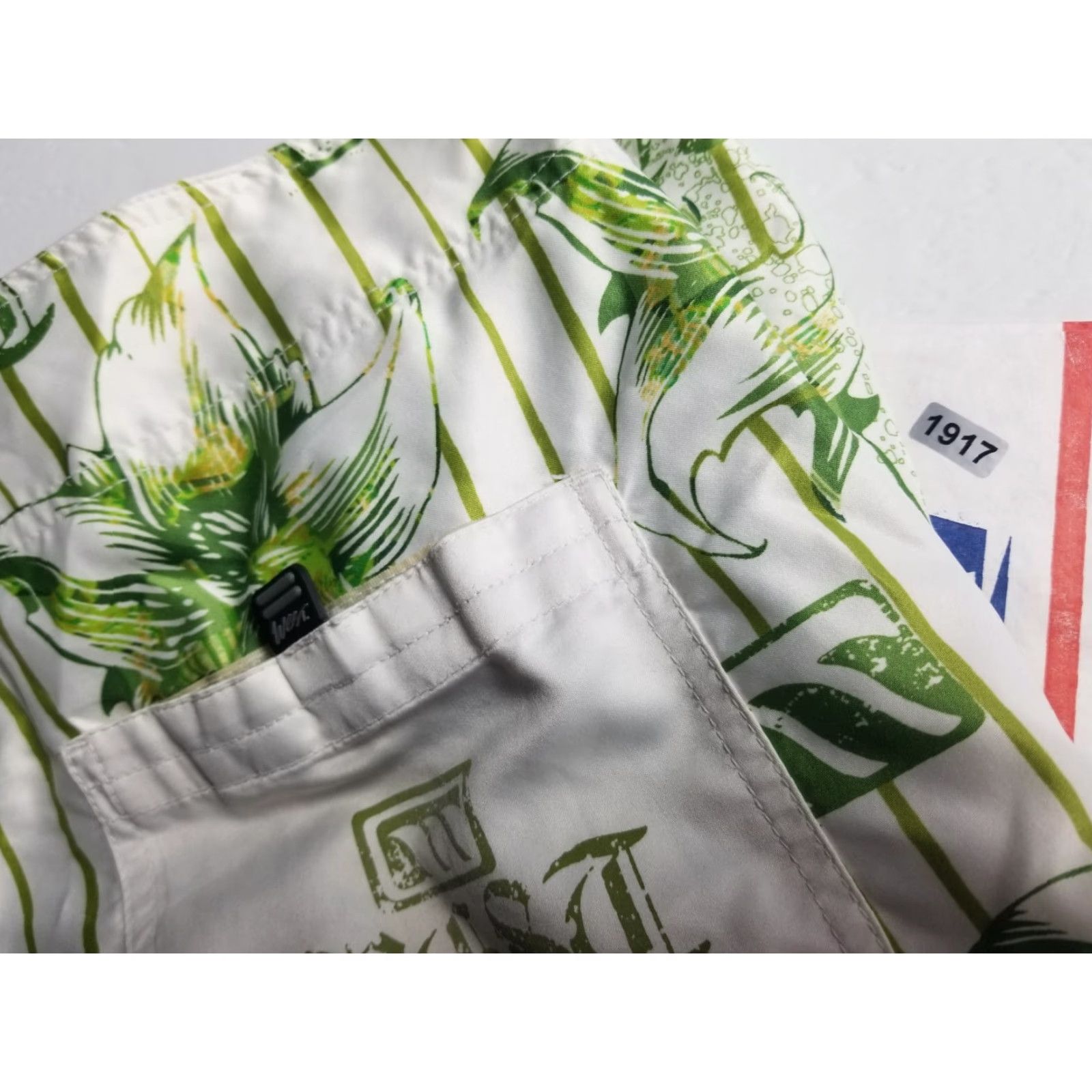 Vintage WEST Green Boardshorts Swim Beach Trunks Mens 32 Solid Polyester Machine Washable Beach Mens Size US 32 / EU 48 - 7 Thumbnail