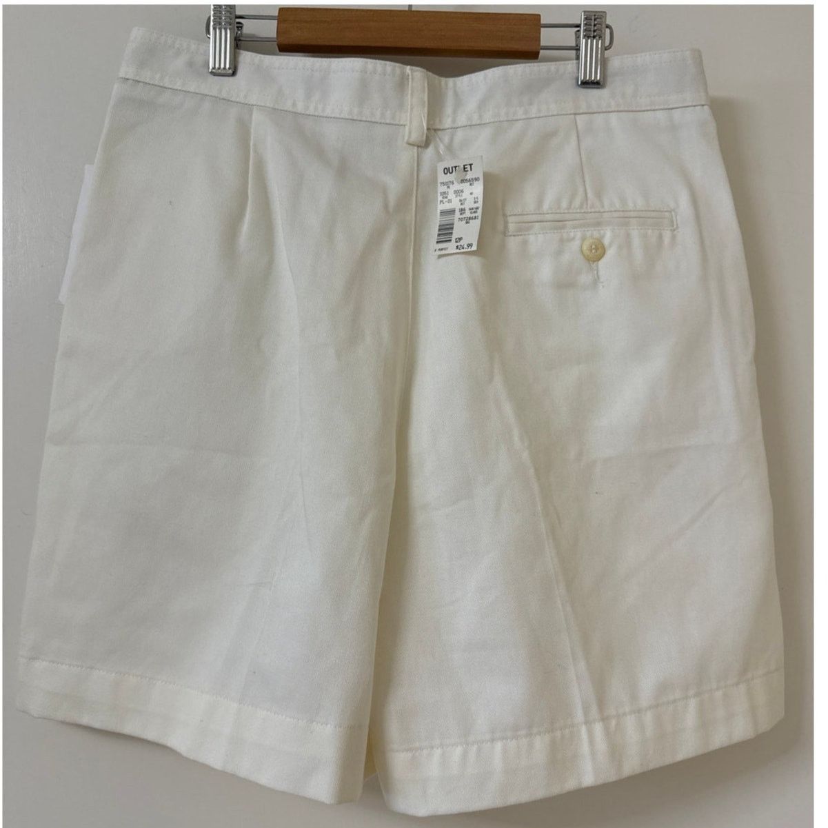 Other NWT Liz Claiborne Petite Size 12 Cotton Off-White Shorts Size 34" / US 12 / IT 48 - 2 Thumbnail