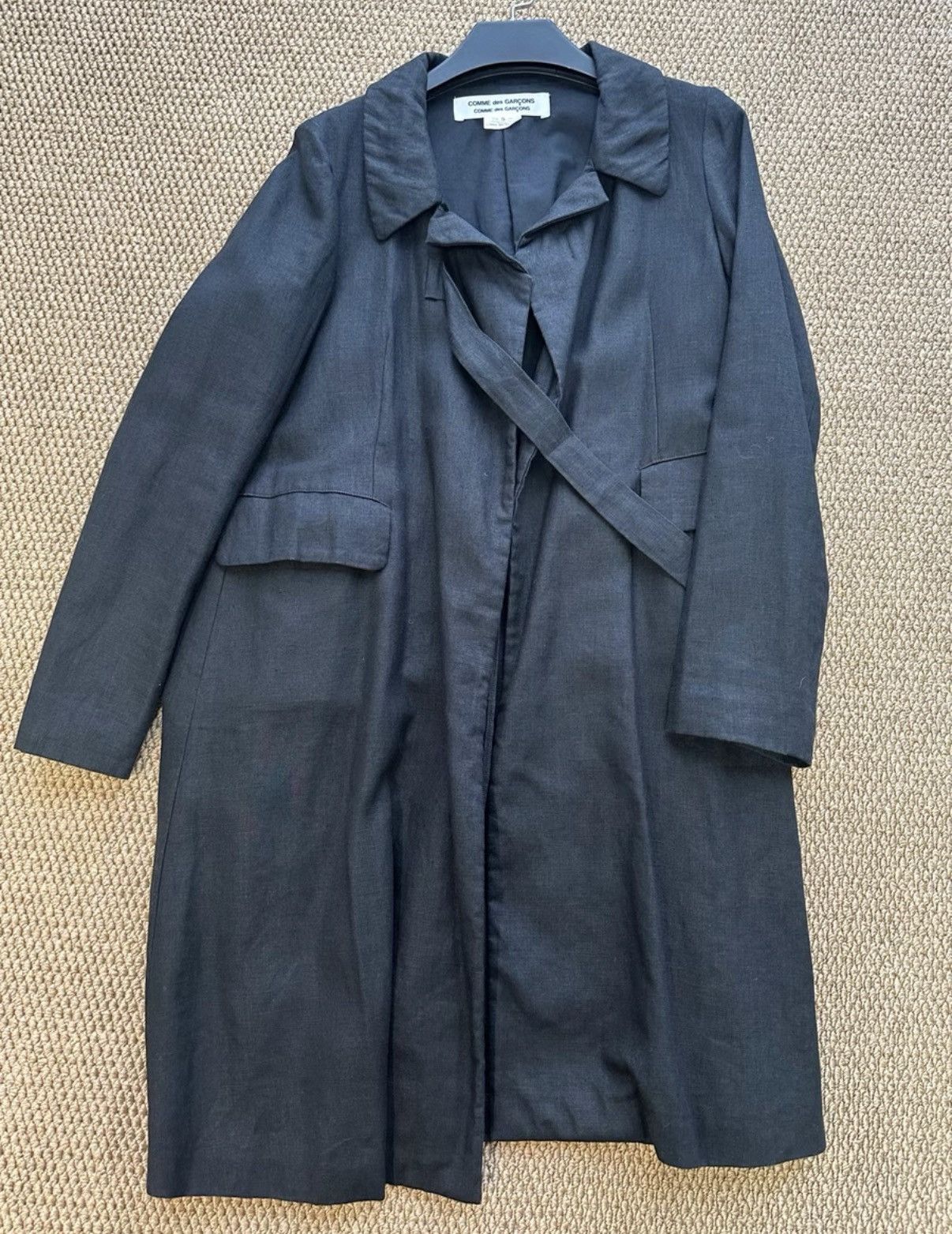 Comme des Garcons Comme des Garçons Osaka Pure Linen Belted Trench Coat K23 Size US S / EU 44-46 / 1 - 2 Thumbnail