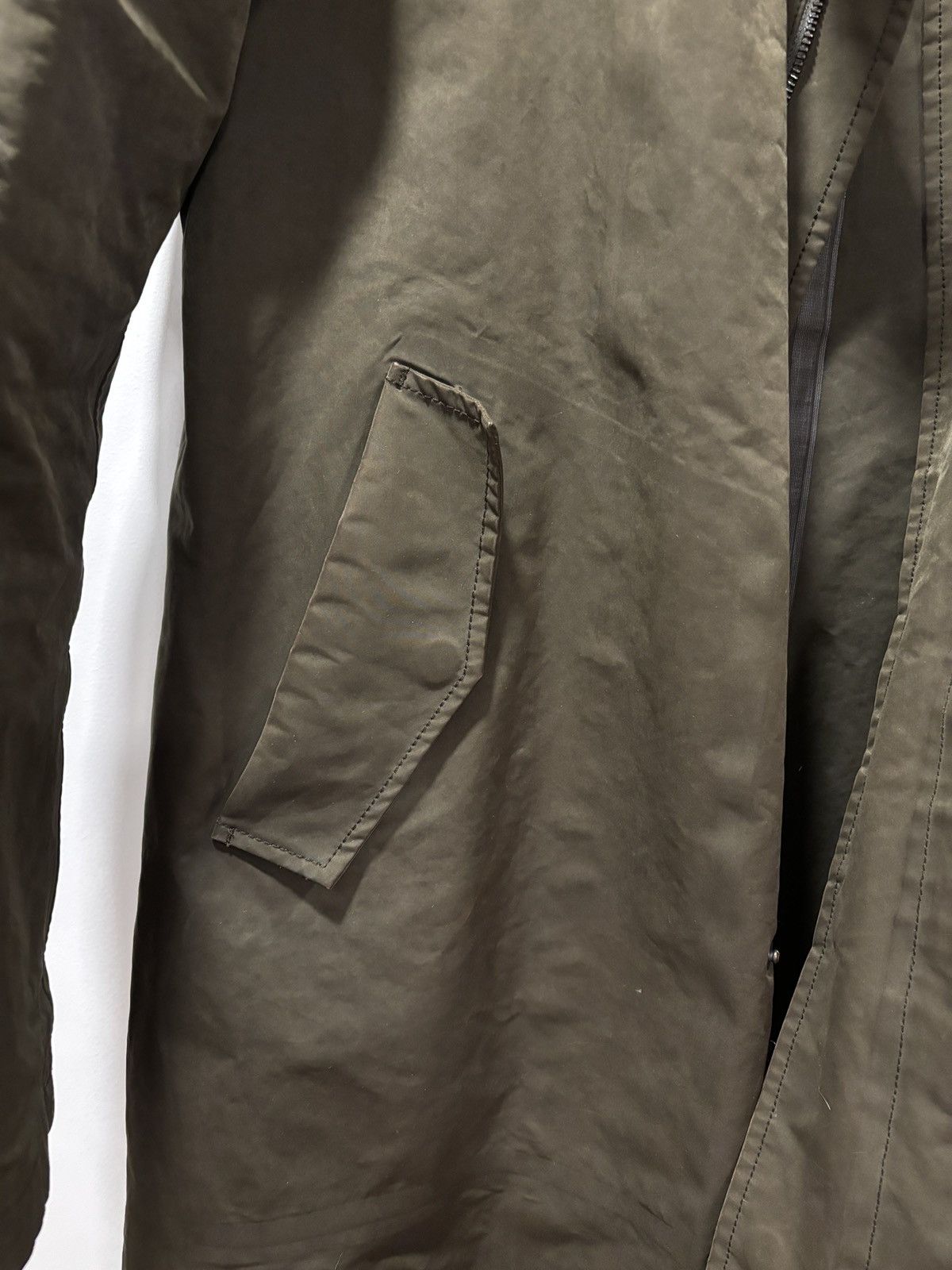 Club Monaco Club Monaco Rain Coat Jacket Modern Men's Large Olive Size US L / EU 52-54 / 3 - 7 Thumbnail