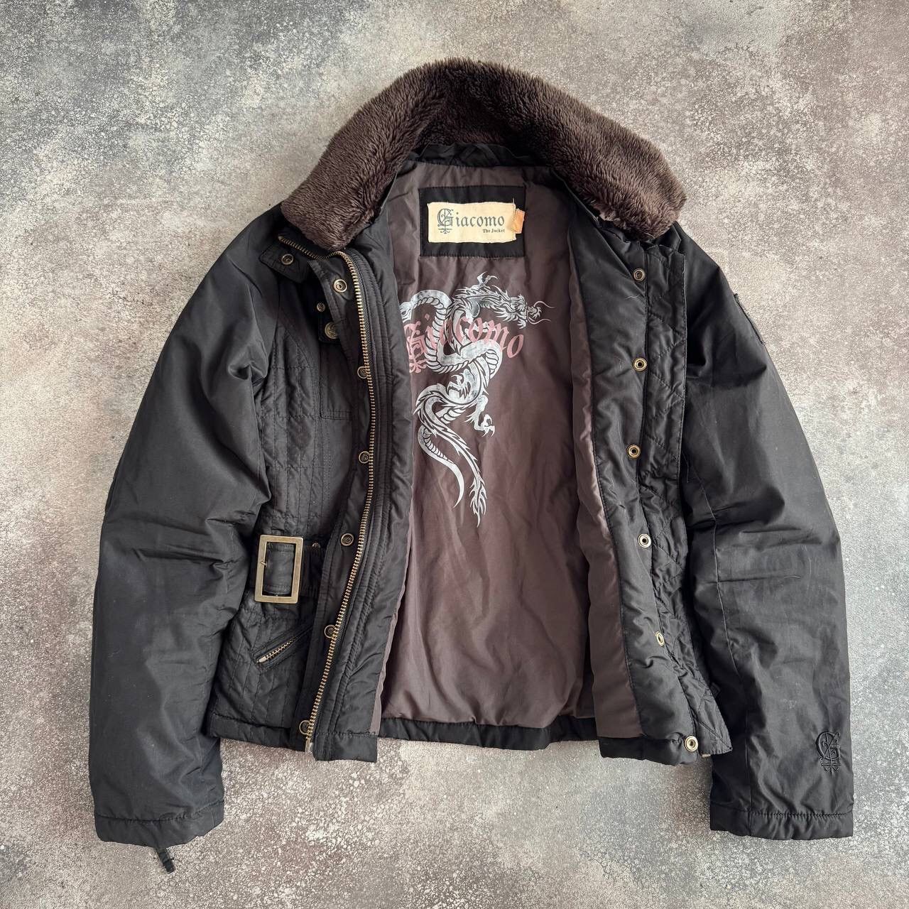 20471120 Avant Garfe Vintage Zip Details Belted Jacket Size L / US 10 / IT 46 - 3 Thumbnail