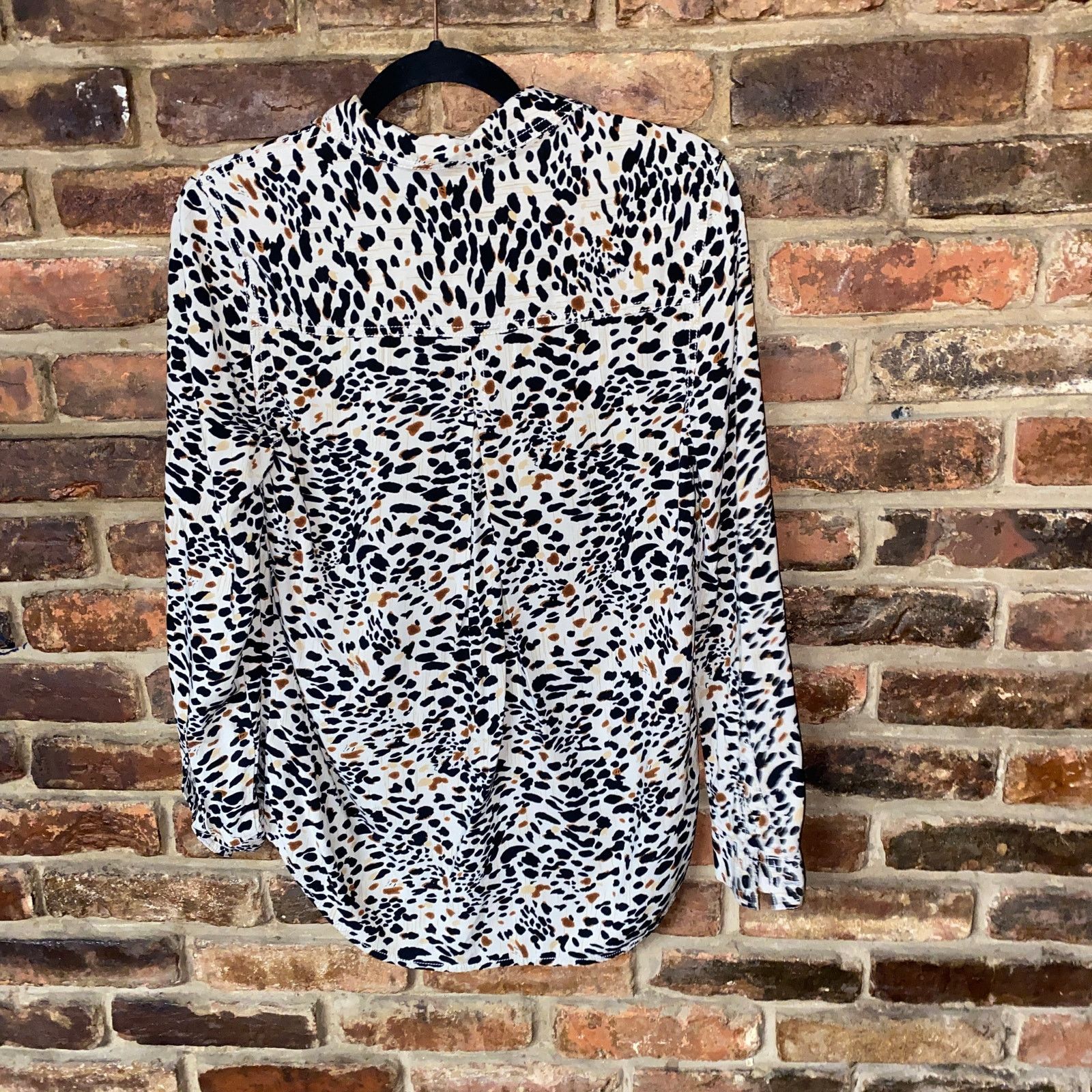 Other BeachLunchLounge Tan Animal Button Down Shirt Small Size S / US 4 / IT 40 - 6 Thumbnail