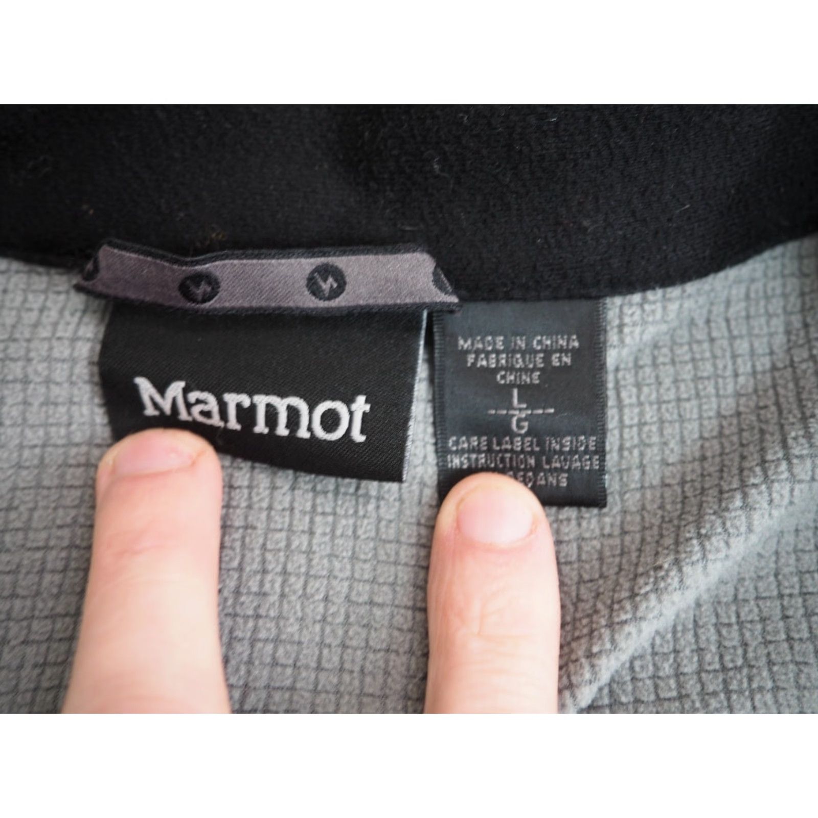 Marmot VTG Marmot Jacket Outdoor Windbreaker Mens L Black Charcoal Gray Softshell Zip Full Zip Hiking Size US L / EU 52-54 / 3 - 4 Thumbnail