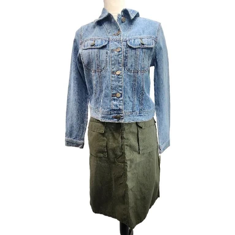 Polo Ralph Lauren Polo Jeans Co Y2K Cargo Midi Skirt Army Green Size: 8 Size 30" / US 8 / IT 44 - 2 Thumbnail
