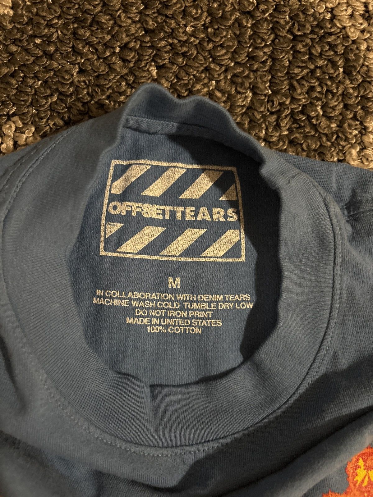 DENIM TEARS Denim Tears x Offset tee Blue Size US M / EU 48-50 / 2 - 3 Thumbnail