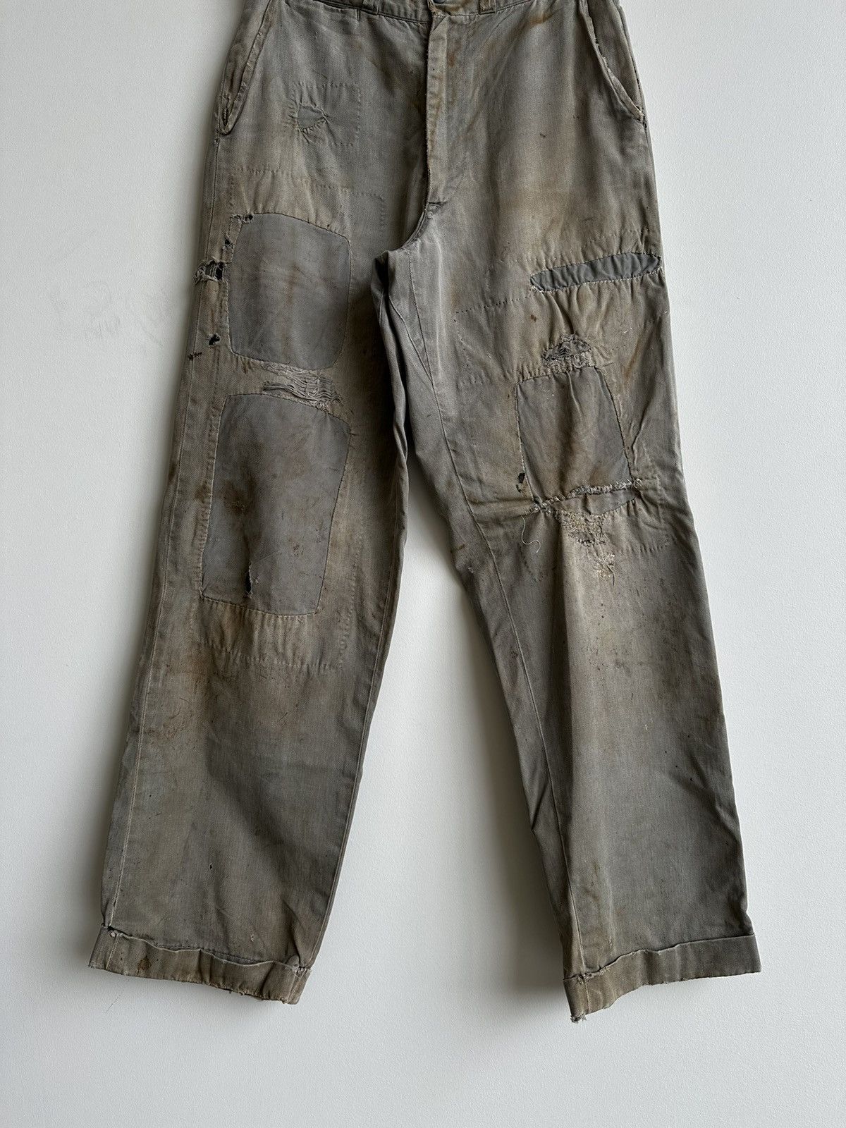Kapital × Lee × Vintage True Vintage Lee Pants Thrashed with OG Farm repairs Size US 30 / EU 46 - 3 Thumbnail