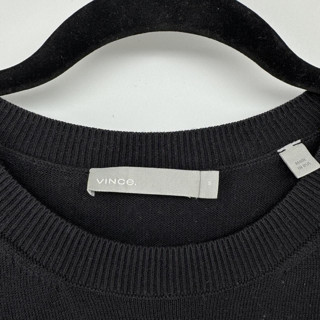 Vince Vince Women’s Black Cotton Sweater Dress Size M Long Sleeve Size M / US 6-8 / IT 42-44 - 2 Thumbnail