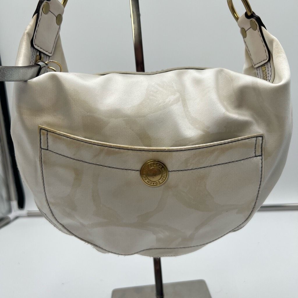 Coach Coach Vintage Ivory on White Signature Hobo Bag Size ONE SIZE - 1 Thumbnail