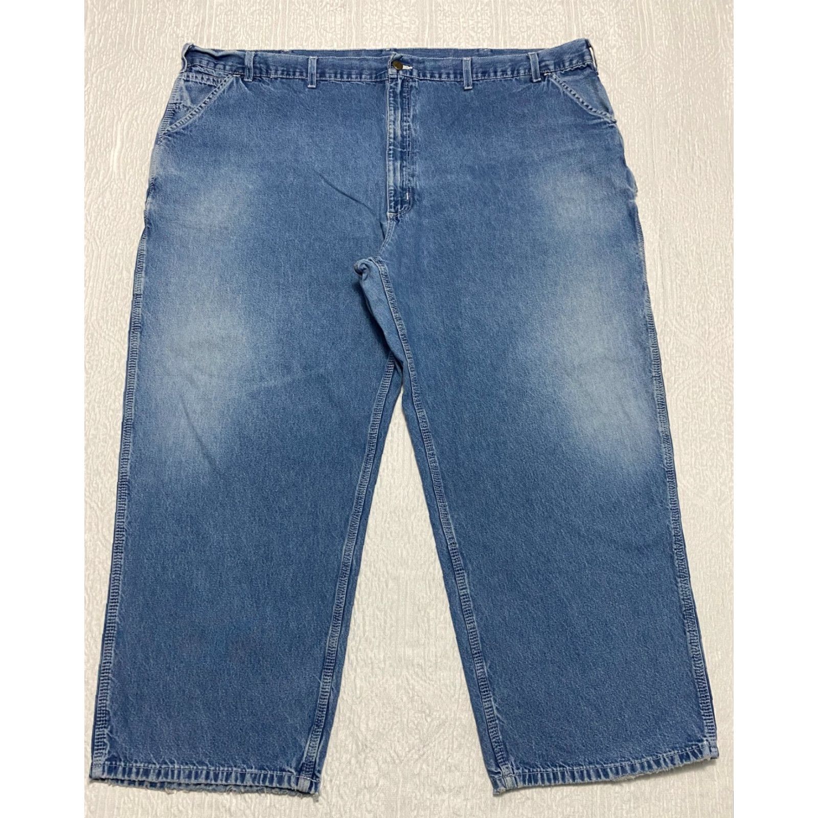 Carhartt VINTAGE Carhartt Carpenter Jeans Mens 52x29 Blue Carhartt Carpenter Jeans Mens 52x29 Blue Faded Size US 36 / EU 52 - 2 Thumbnail