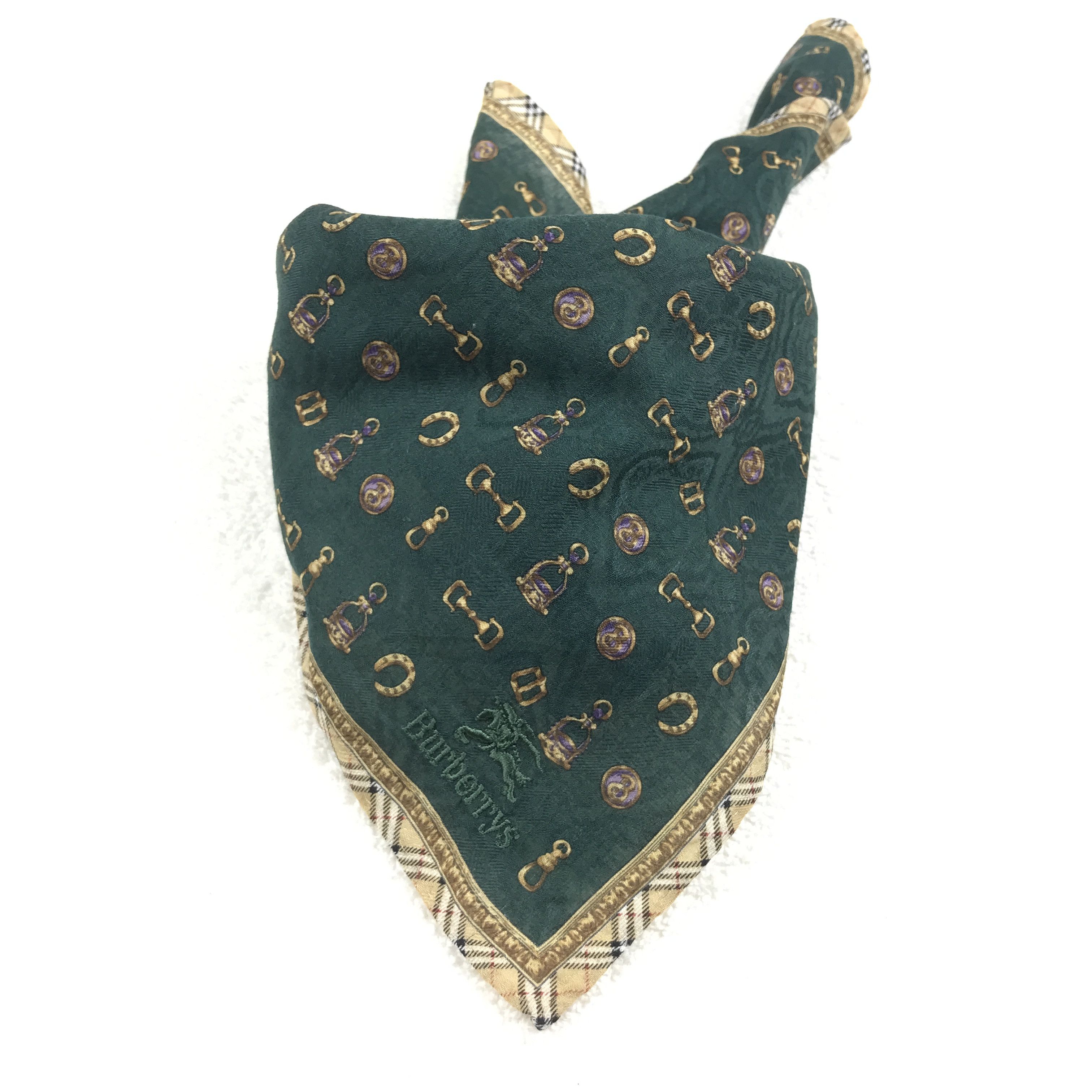 Burberry × Vintage Vintage Burberry Bandana Neckerchief Handkerchief Size ONE SIZE - 4 Thumbnail