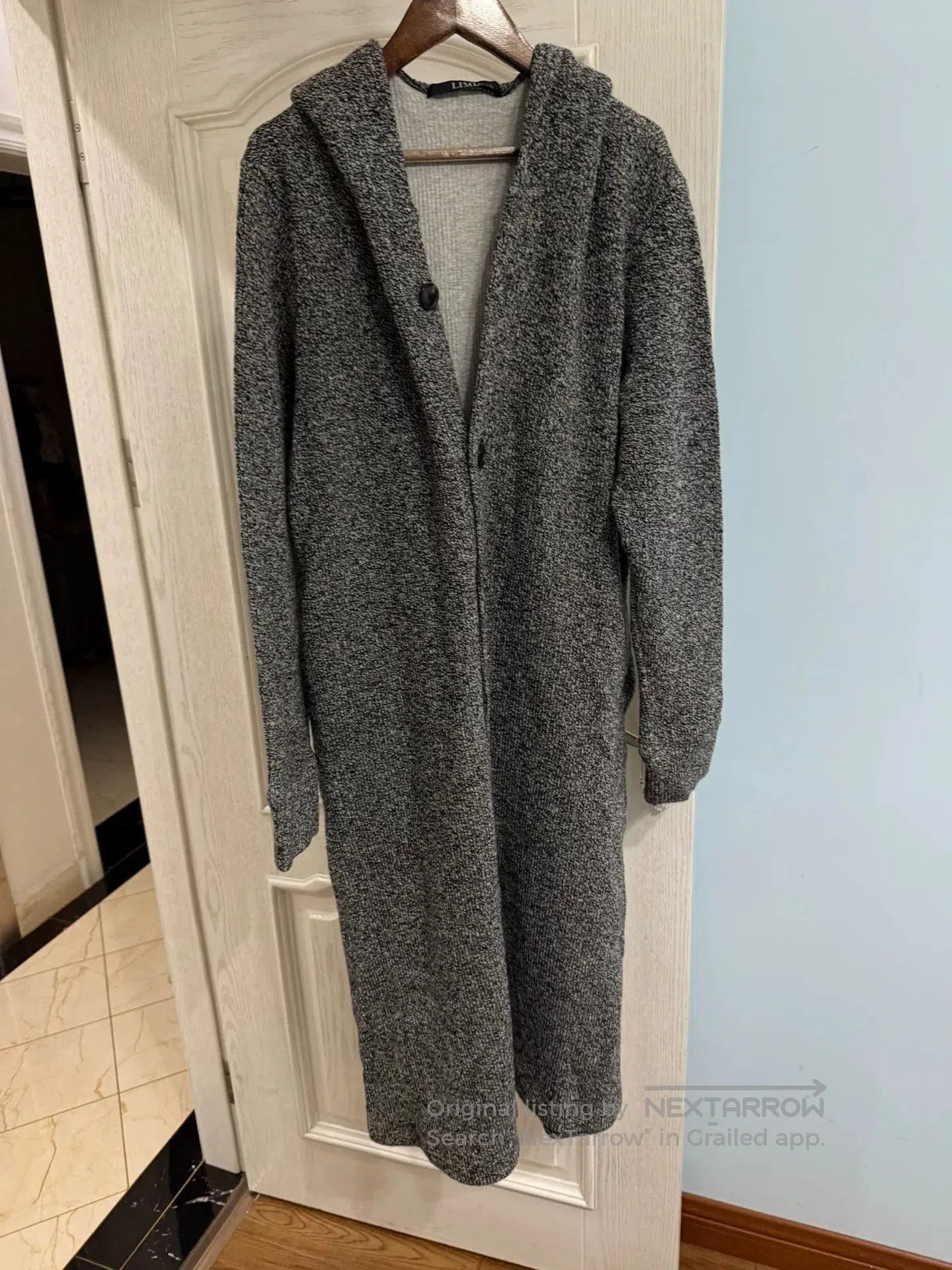 Limi Feu Long Hooded Wool Blend Cardigan Coat. Size M / US 6-8 / IT 42-44 - 1 Thumbnail