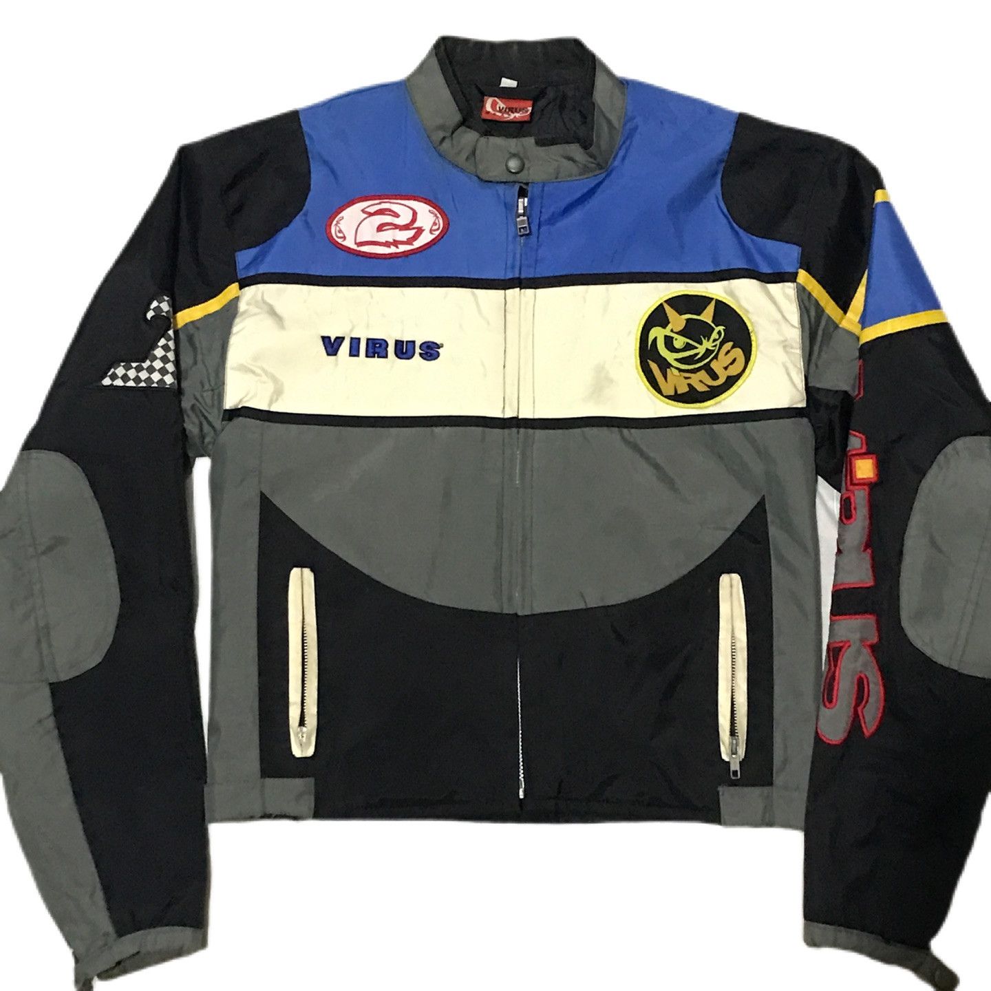 Vintage virus motorcycle nylon jacket Size US S / EU 44-46 / 1 - 1 Thumbnail