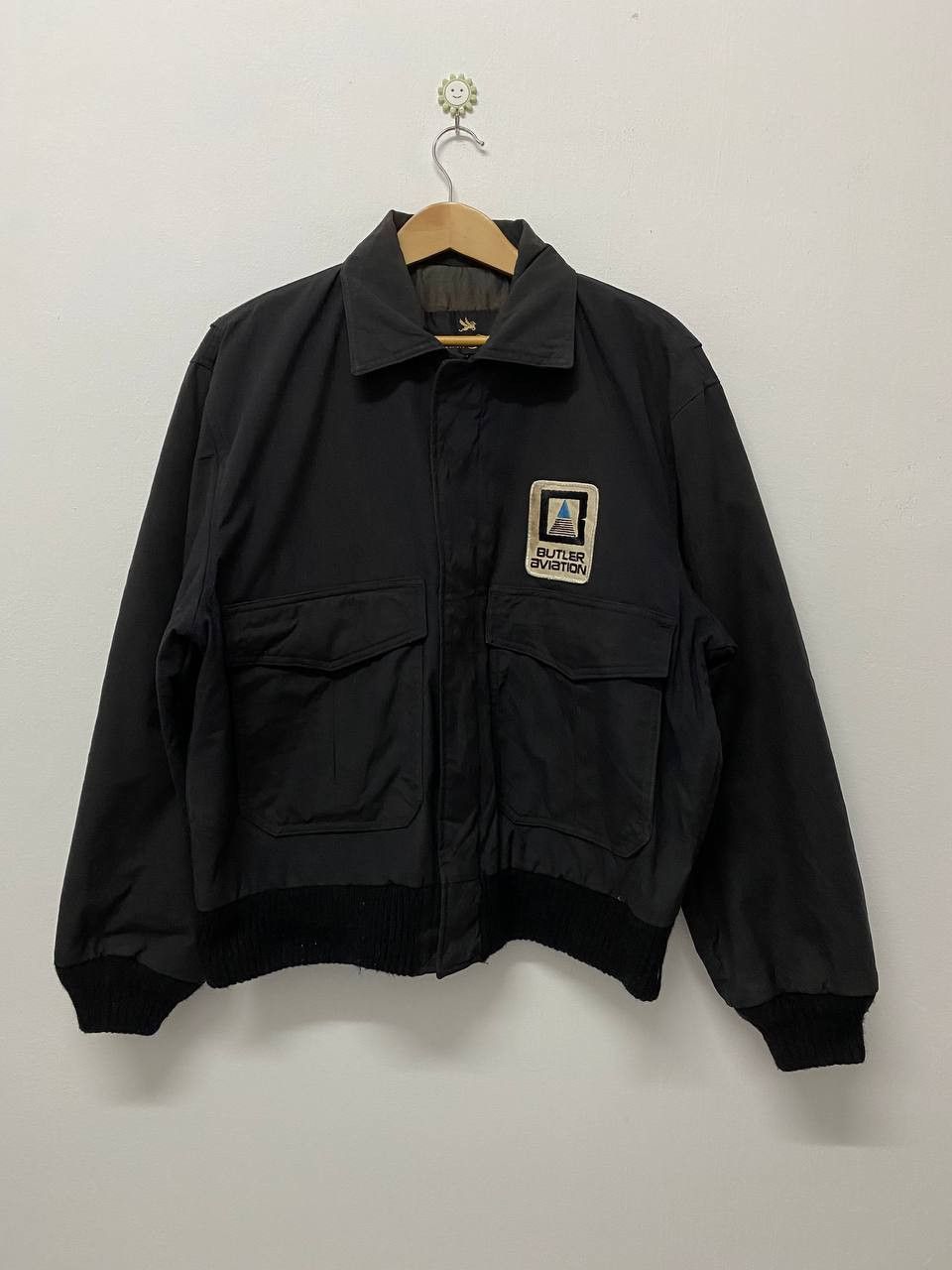 image of Avant Garde x Made In USA Vintage Butler Aviation Jacket By Golden Fleece Made In Usa in Black (Siz