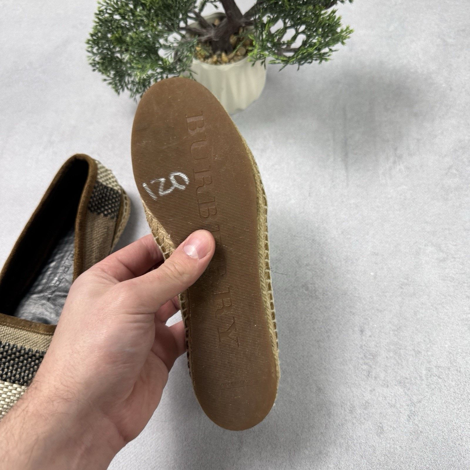Burberry Burberry Espadrille Womens Check Size 35 US 5 Size US 5 / IT 35 - 21 Thumbnail