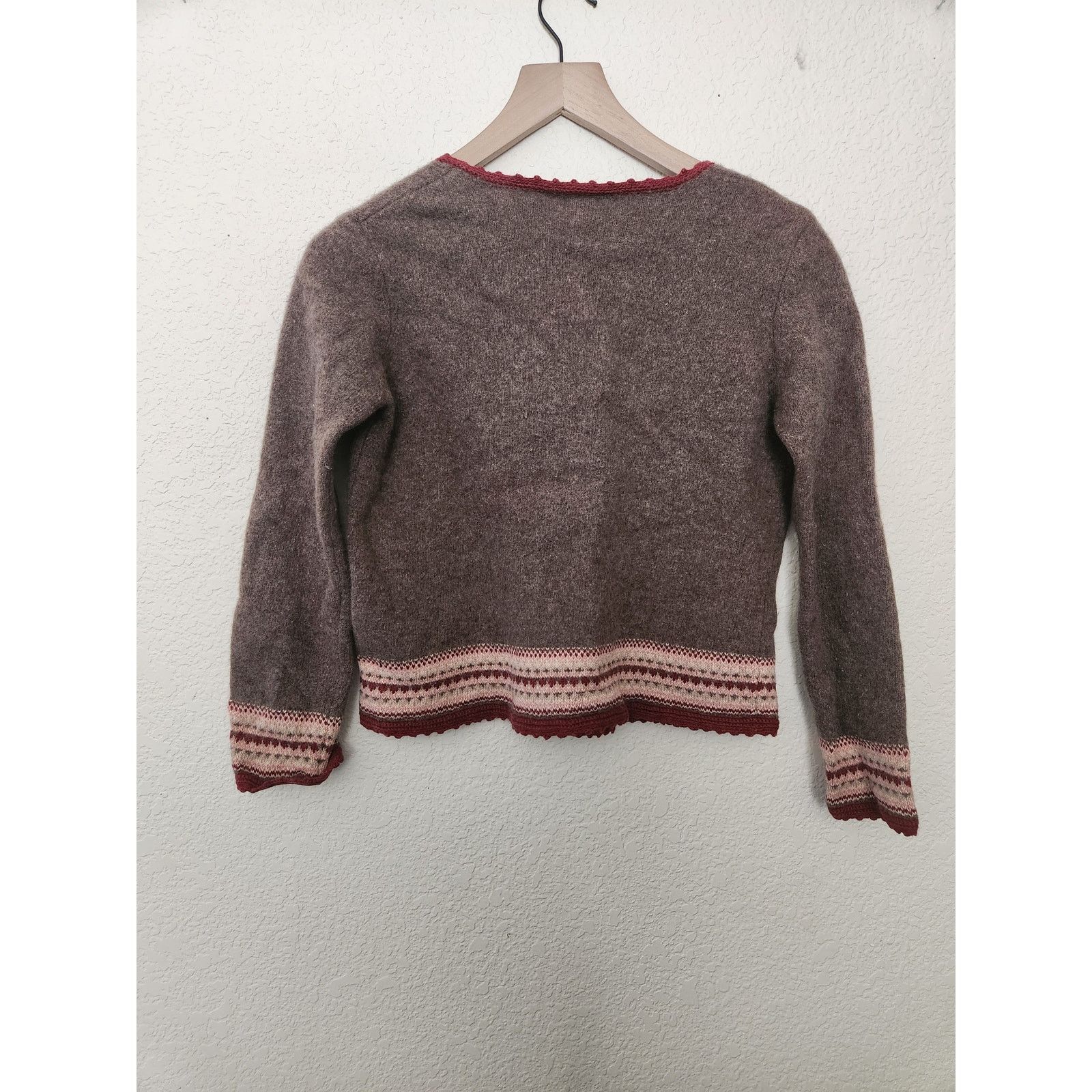 Blk Dnm J.Jill Women's Lambswool/ Rabbit Hair Sweater -M Size M / US 6-8 / IT 42-44 - 2 Thumbnail