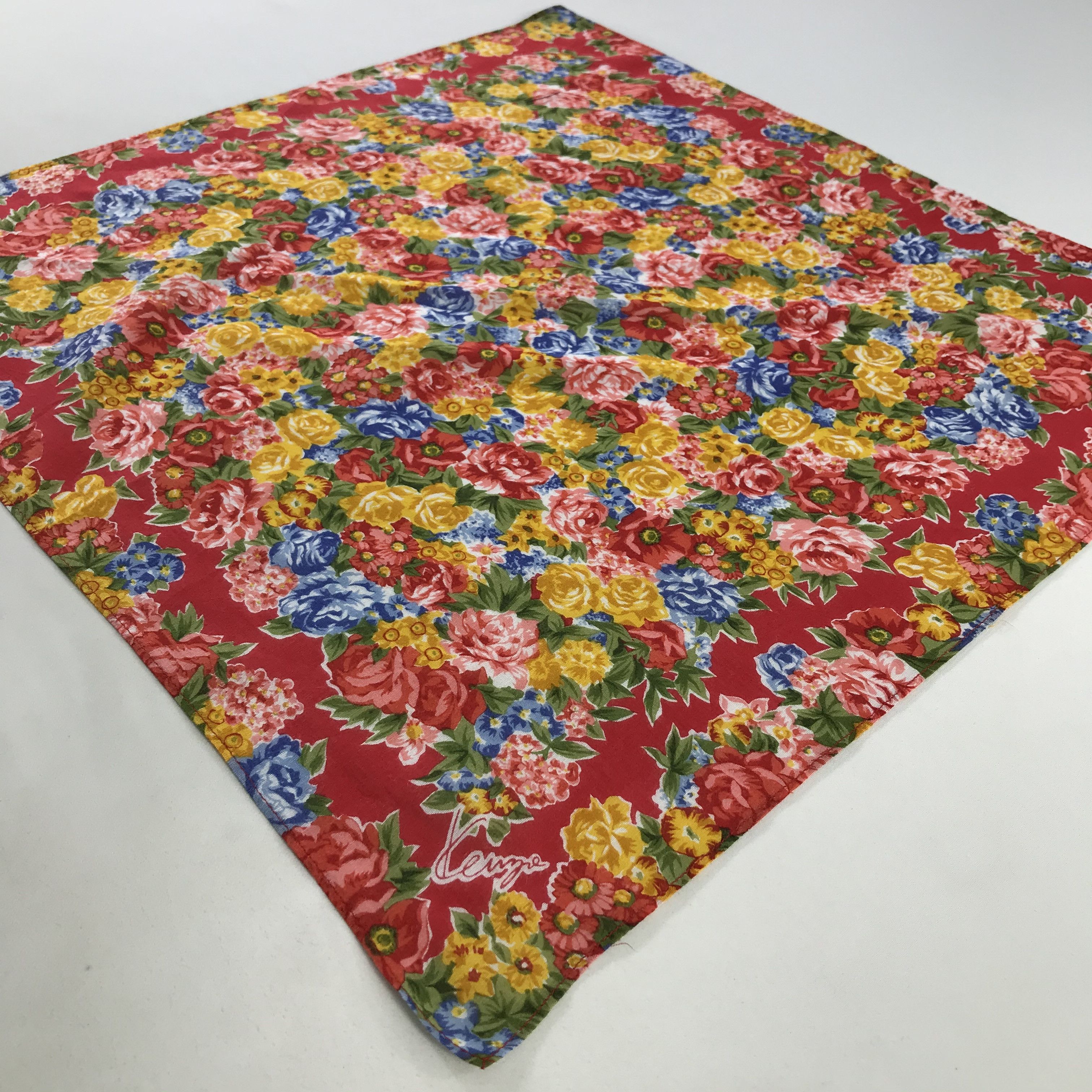 Kenzo × Vintage Kenzo Bandana / Handkerchief / Neckerchief - S1086 Size ONE SIZE - 2 Thumbnail