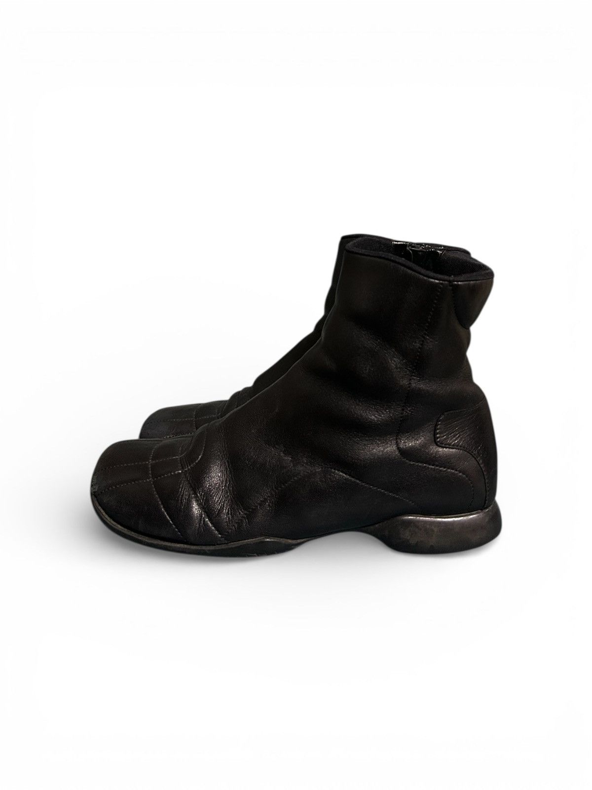 Prada Sport Linea Rossa Leather Zip Ankle Boots Size US 6.5 / IT 36.5 - 5 Thumbnail