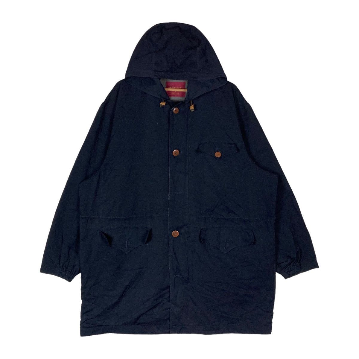 Japanese DEZERT Button Hidden Zipper Hoodie Jacket