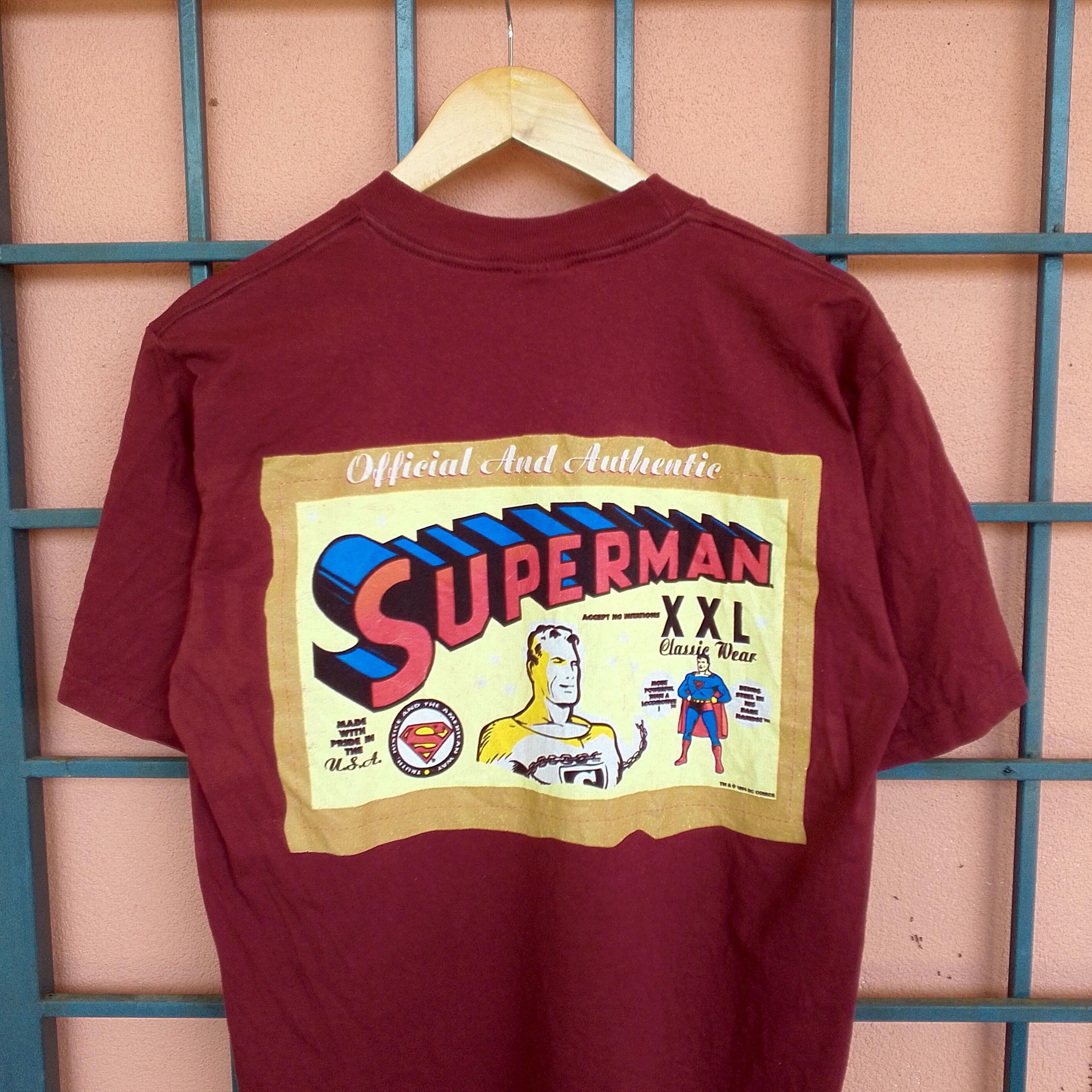 Giant Vintage 1994 Superman Movie Dc Comics Size US M / EU 48-50 / 2 - 3 Thumbnail