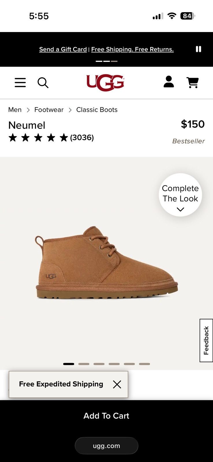 Ugg UGG Neumel Boots M6 W7.5 Size US 6 / IT 36 - 7 Thumbnail