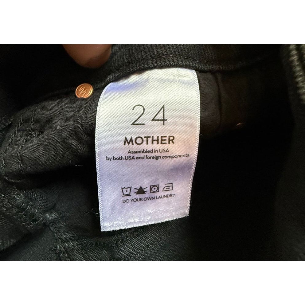 MOTHER Mother The Looker High Waisted Skinny Jeans Not Guilty Black Size 24" / US 00 / IT 34 - 3 Thumbnail