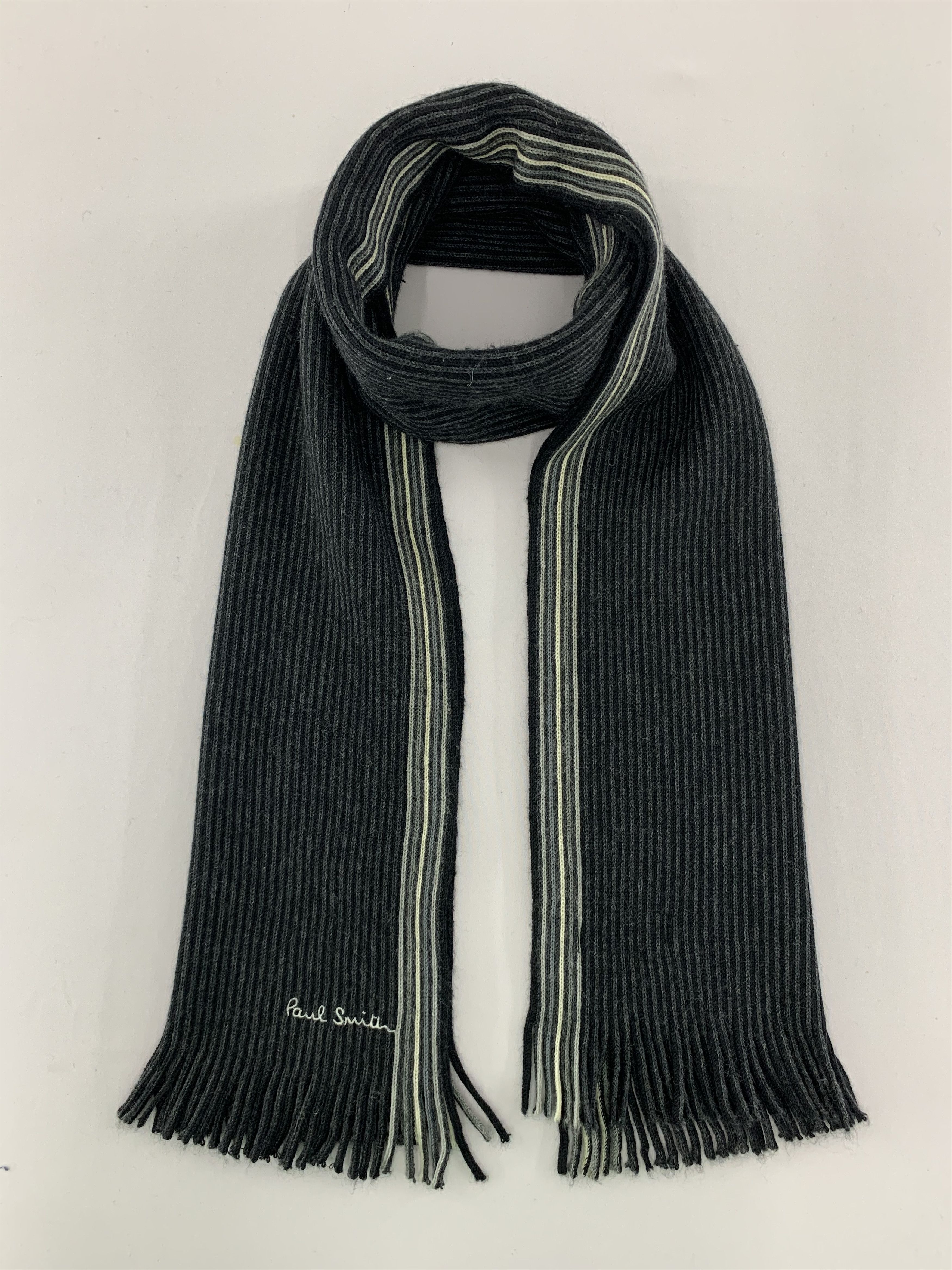 Paul Smith Paul Smith Scarf Wool Muffler Neck Wrap BL5033 Size ONE SIZE - 1 Thumbnail