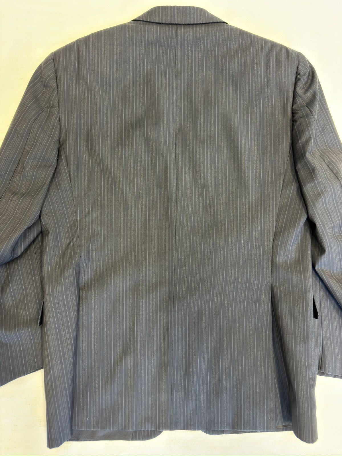 Burberry Burberry London Wool Shadow Stripe Jacket in Navy 40R Size 40R - 11 Thumbnail