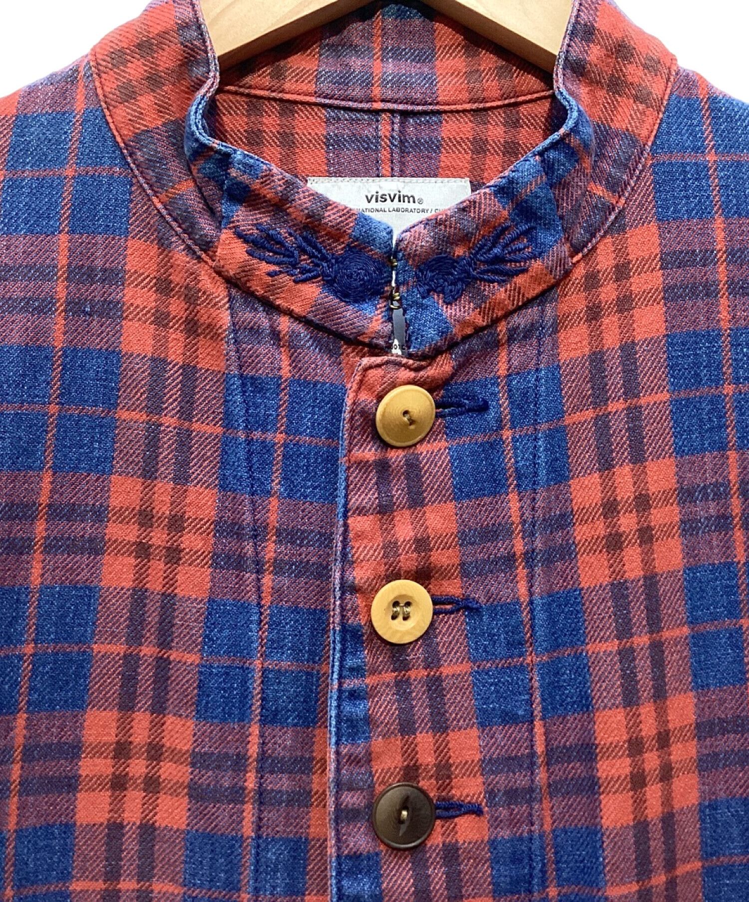 Visvim Visvim 14AW Indigo Check Lugli Jkt jacket smock coat Size US M / EU 48-50 / 2 - 4 Thumbnail