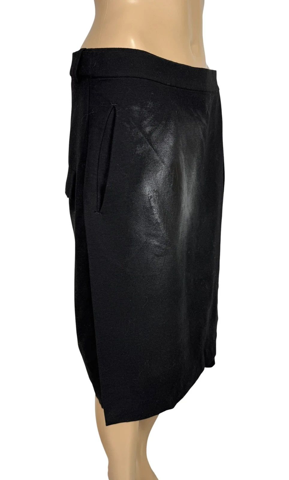 Masnada Masnada Shorts Skirt Waxed Wool size D36 F38 Size 28" / US 6 / IT 42 - 5 Thumbnail