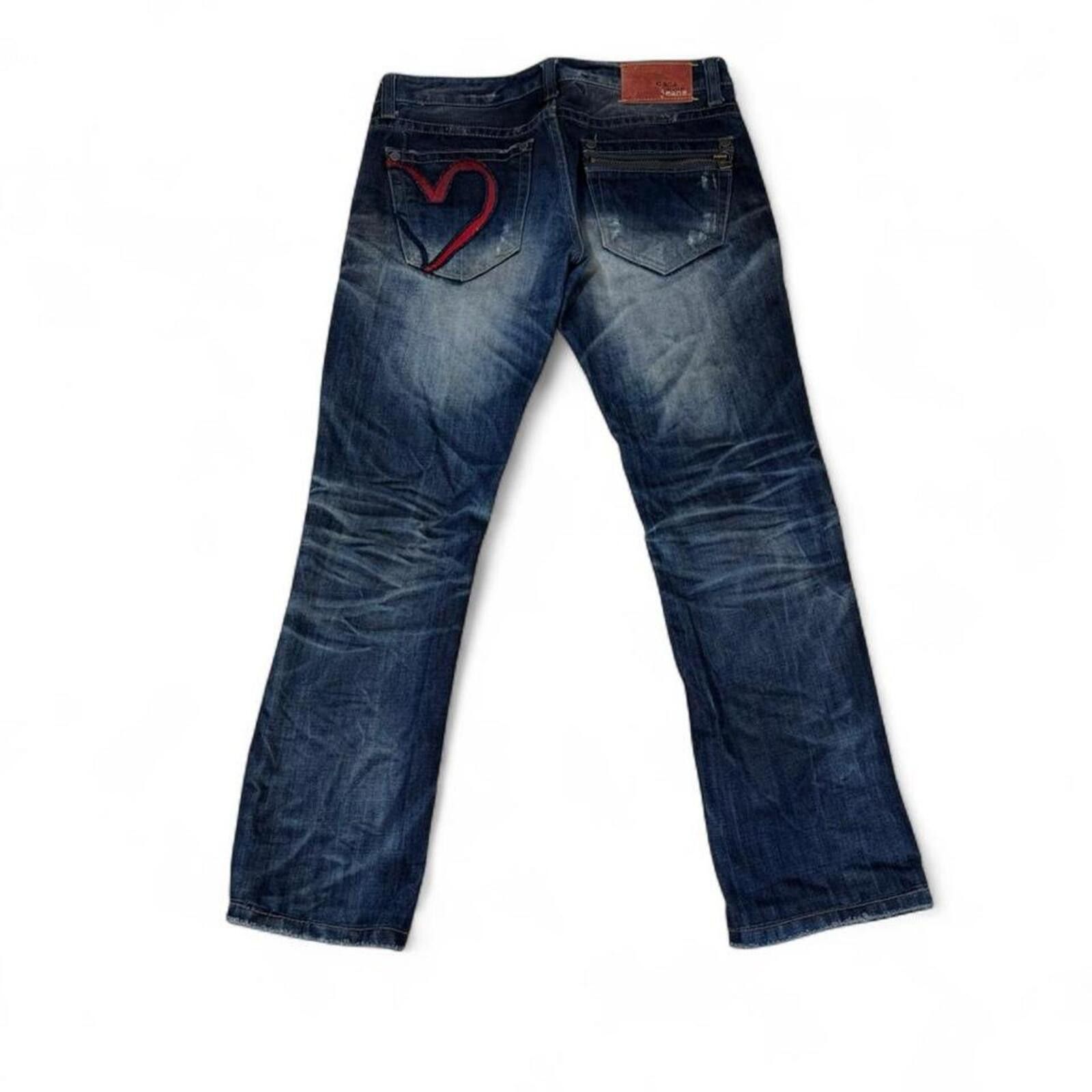 Other Coca blue denim jeans with heart detail Size 30" / US 8 / IT 44 - 3 Thumbnail