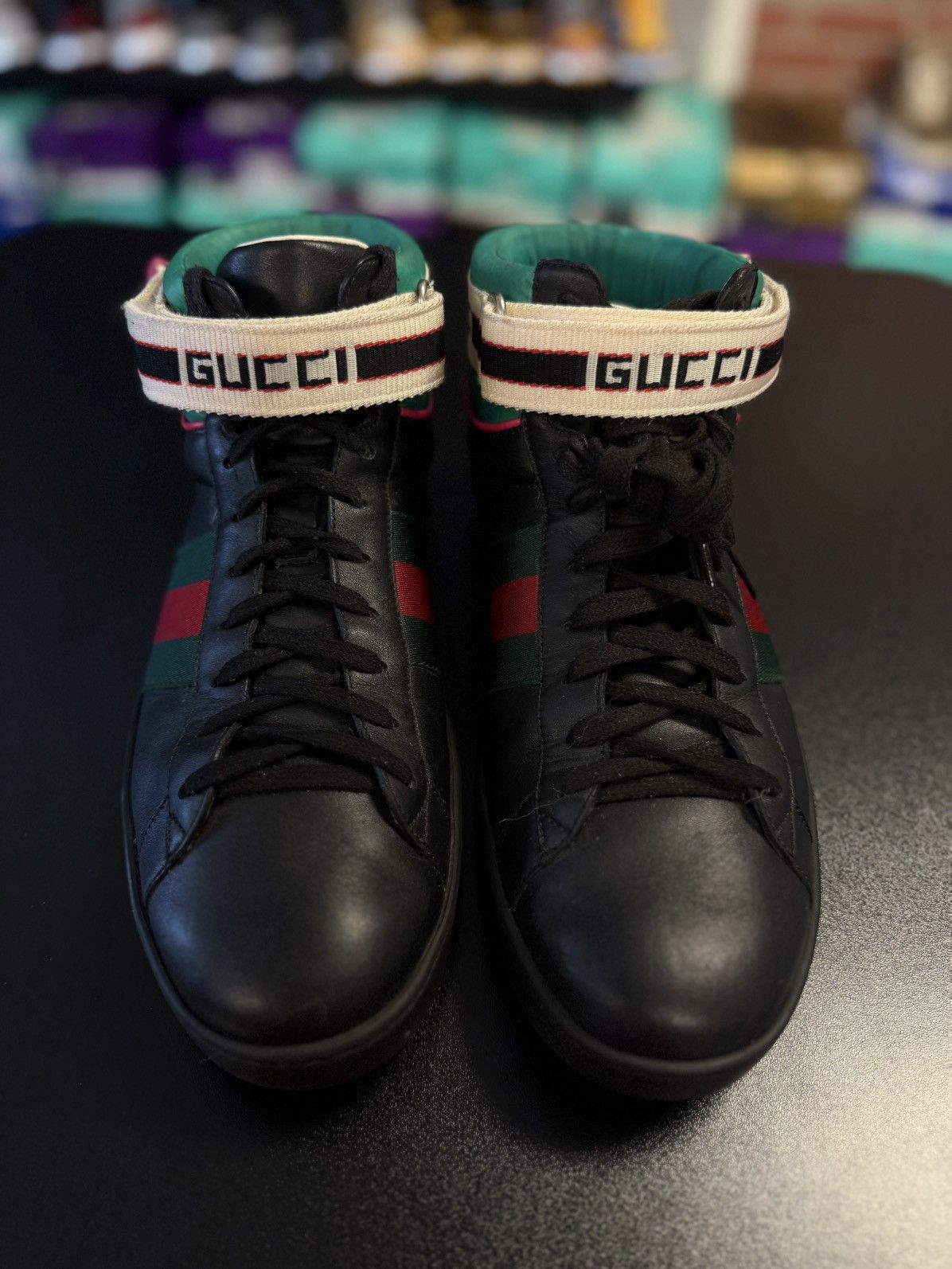 Gucci Gucci Mid Top Sneaker W Strap Size 8G/8.5US Size US 8.5 / EU 41-42 - 11 Thumbnail