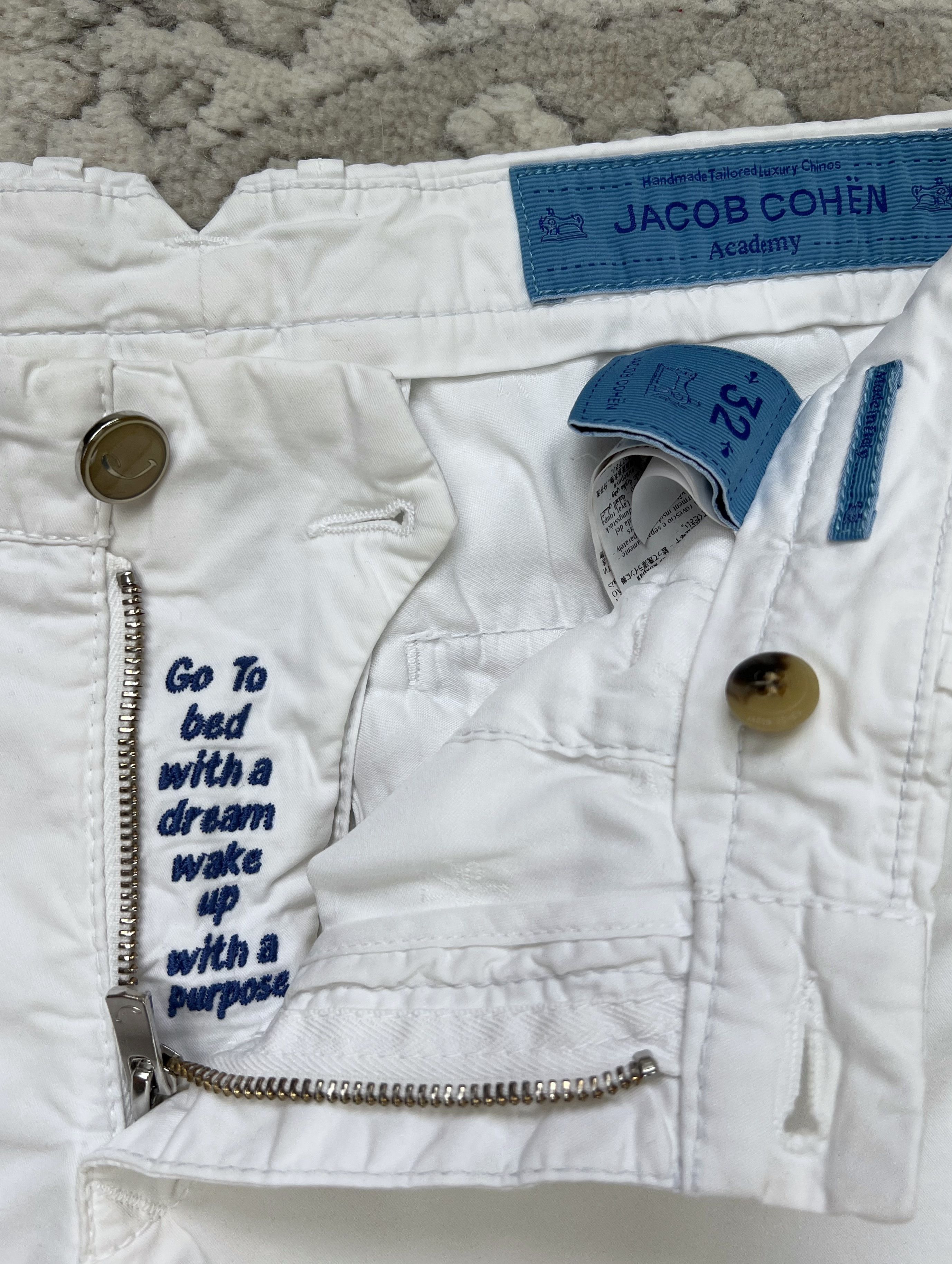 Jacob Cohen Jacob Cohën Bobby Comfort White Luxury Chino Pants 32 Size US 32 / EU 48 - 25 Thumbnail