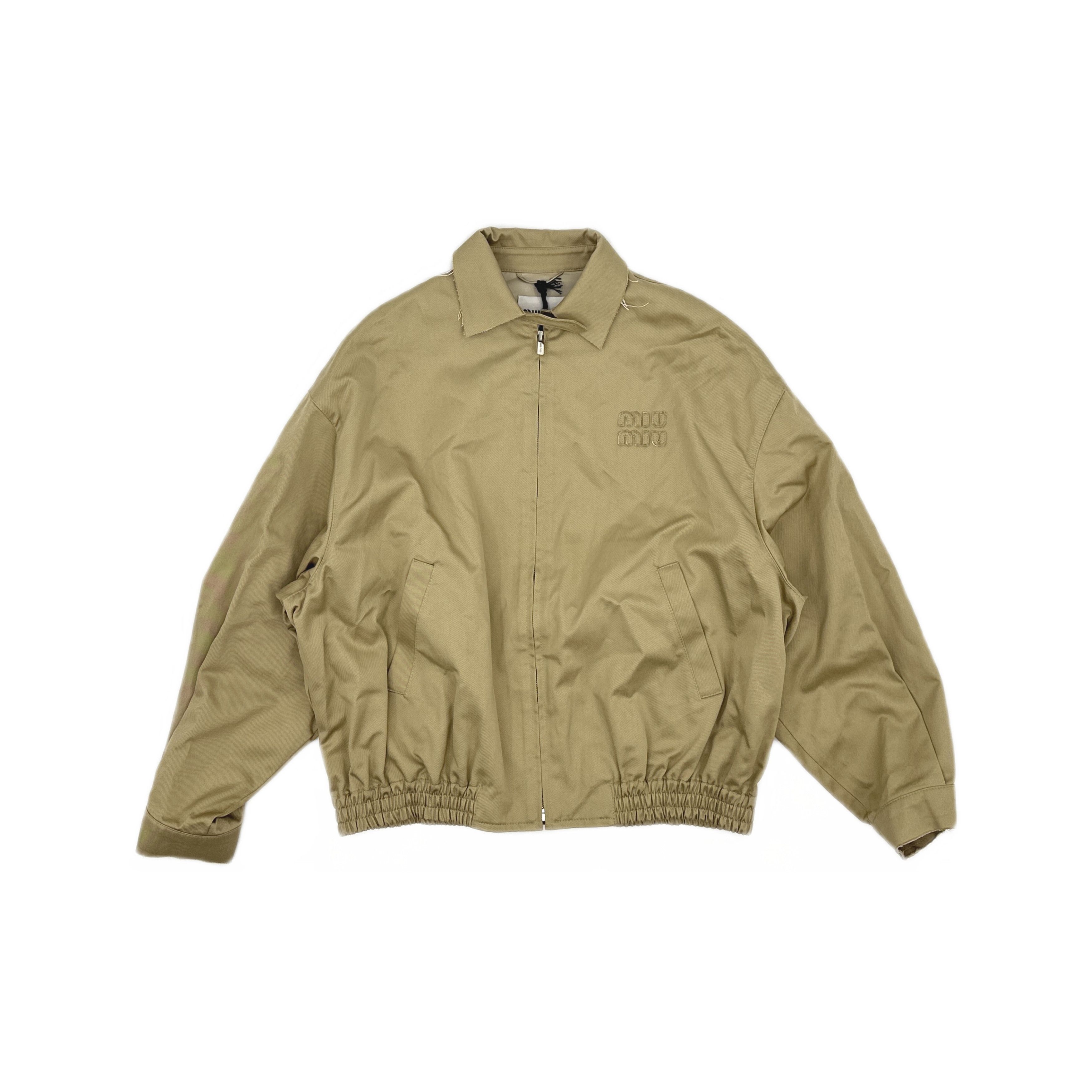 Miu Miu Miu Miu Embroidered Logo Zip-Up Jacket Size 38 Size XS / US 0-2 / IT 36-38 - 1 Thumbnail
