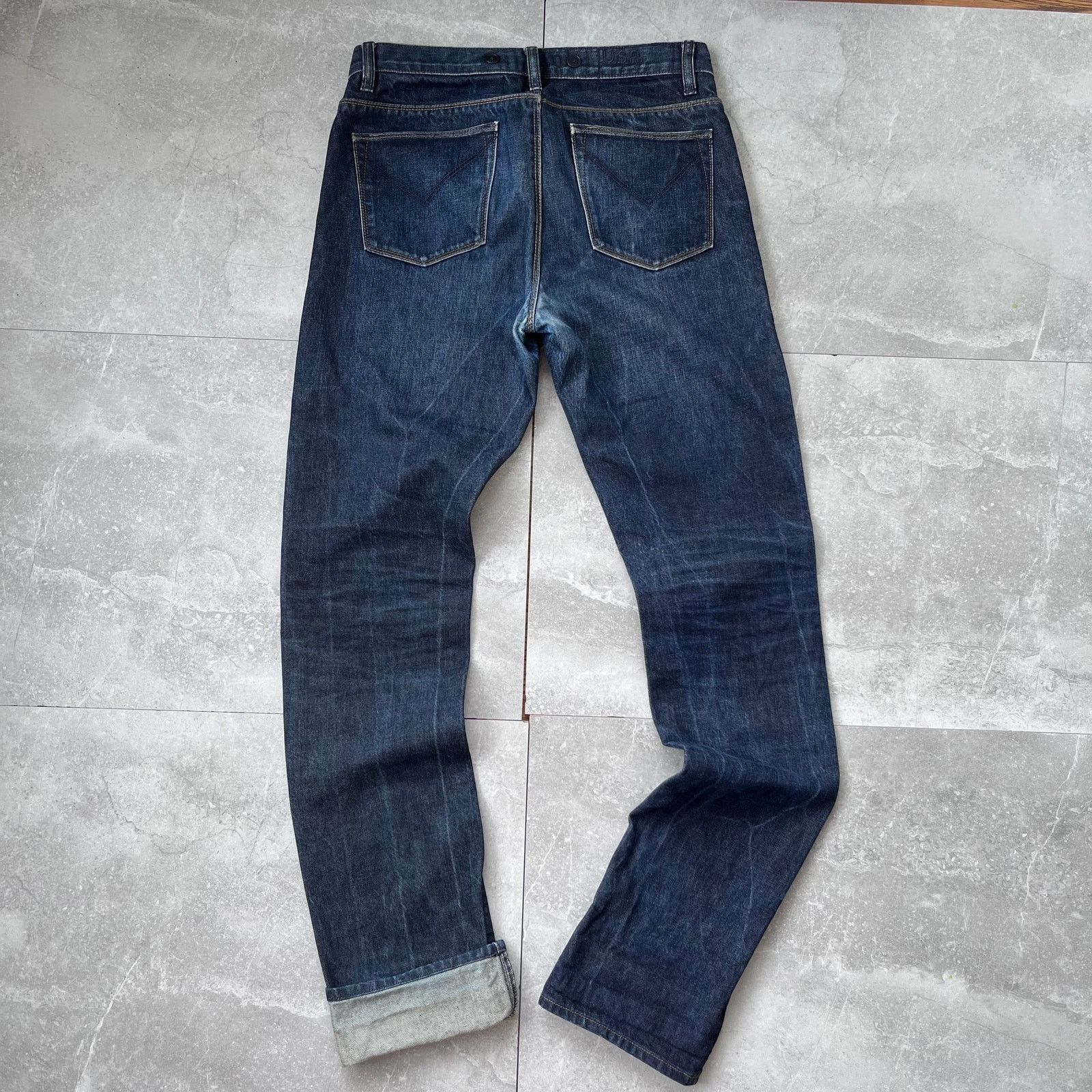 John Varvatos John Varvatos Bowery NYC Jeans 30 Dark indigo Selvedge Denim Size US 30 / EU 46 - 2 Thumbnail