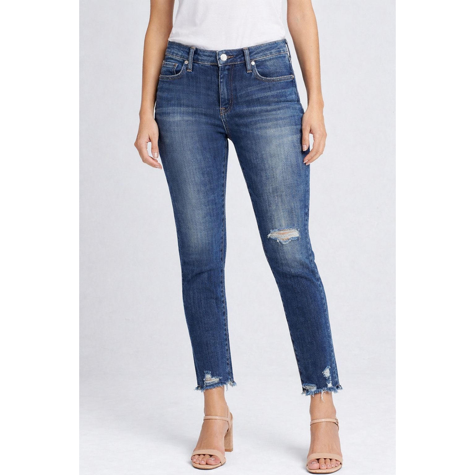 BLANKNYC Blank NYC Let It Roll Distressed Ankle Jeans Women’s Size 29 Size 29" - 1 Thumbnail